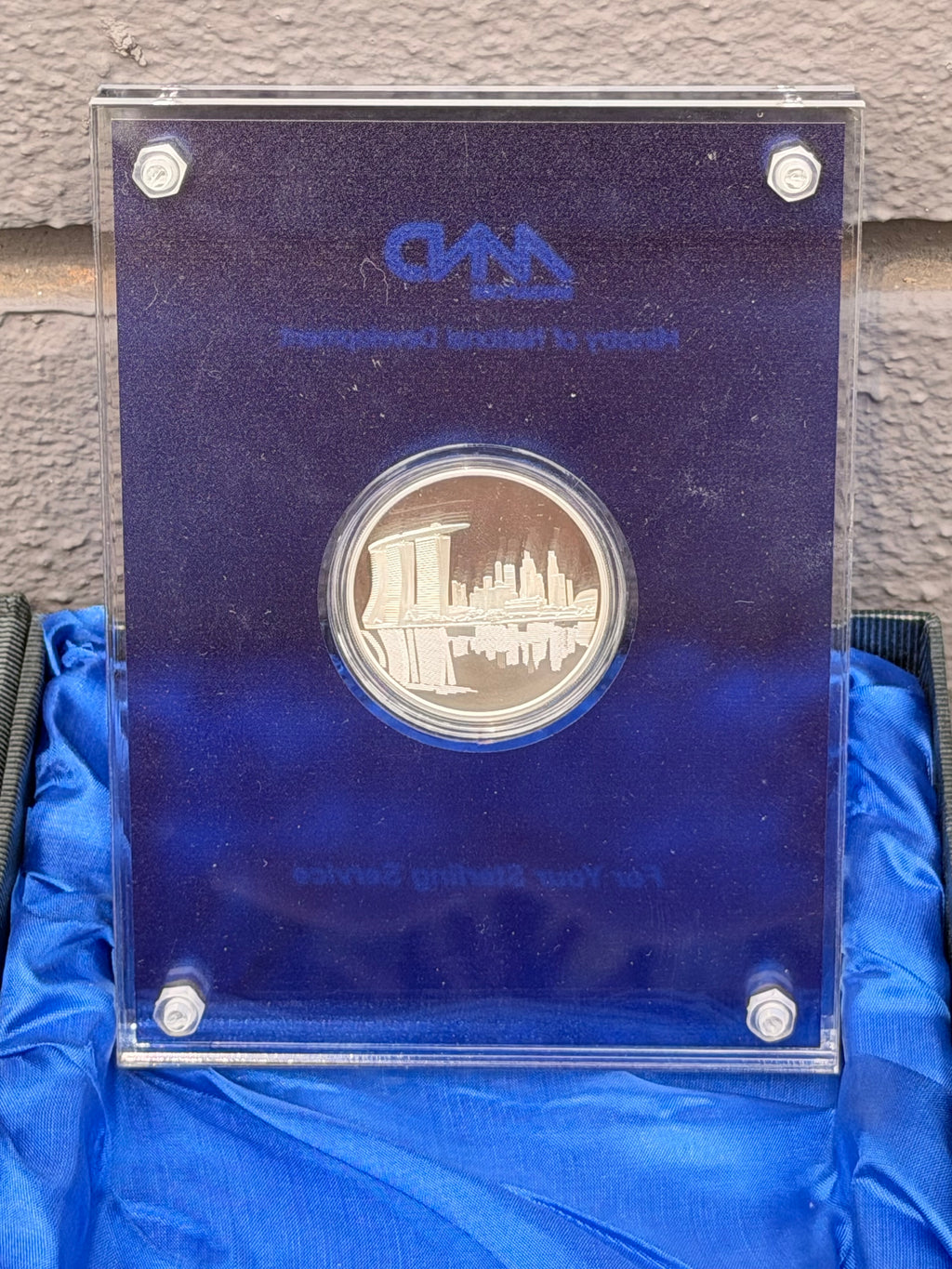 2016 Singapore Ministry of National Development 40 Years of Service Medallion