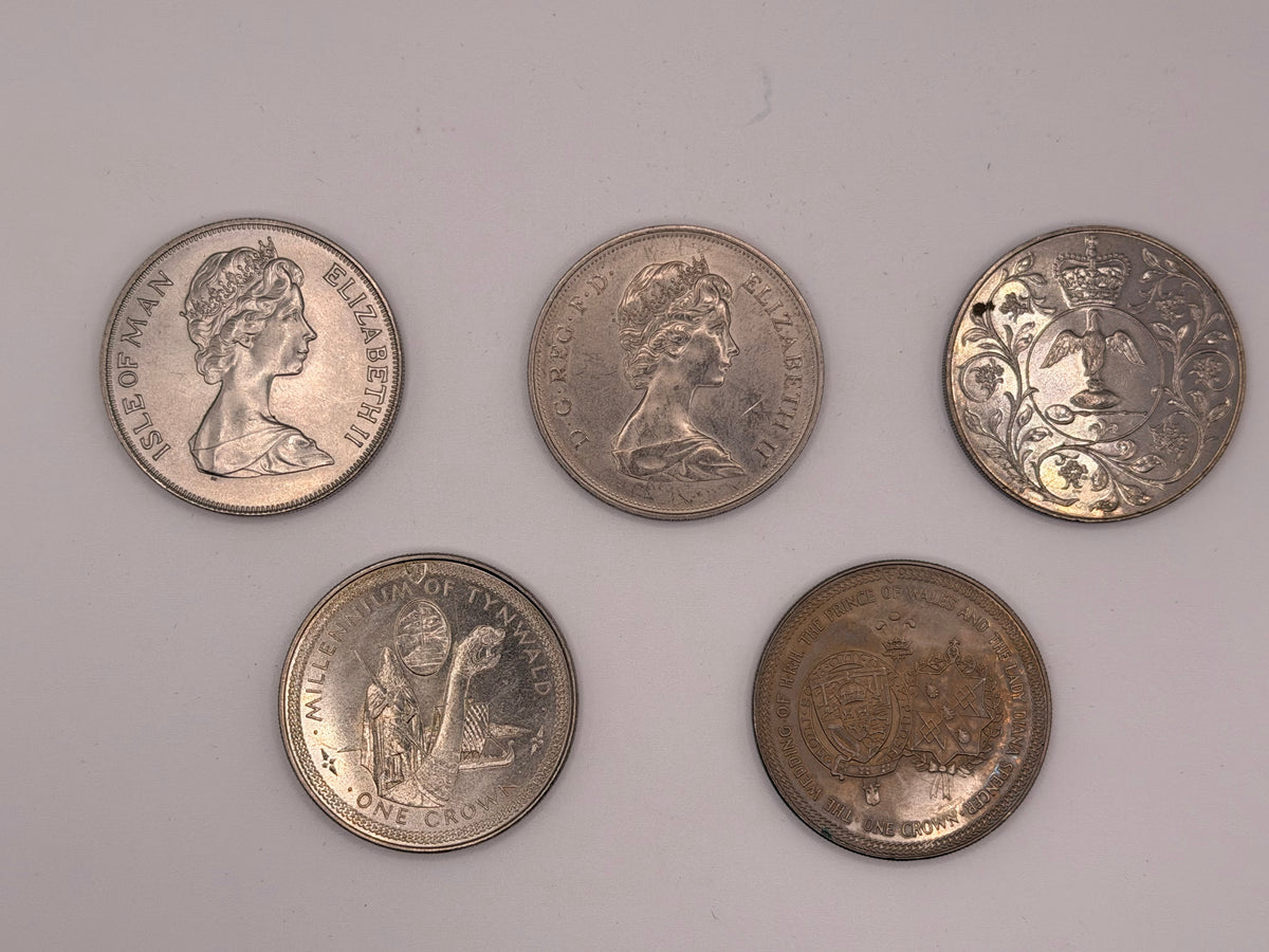 [Set of 5] 1975 - 1981 UK Elizabeth II Cupro-Nickel Coins