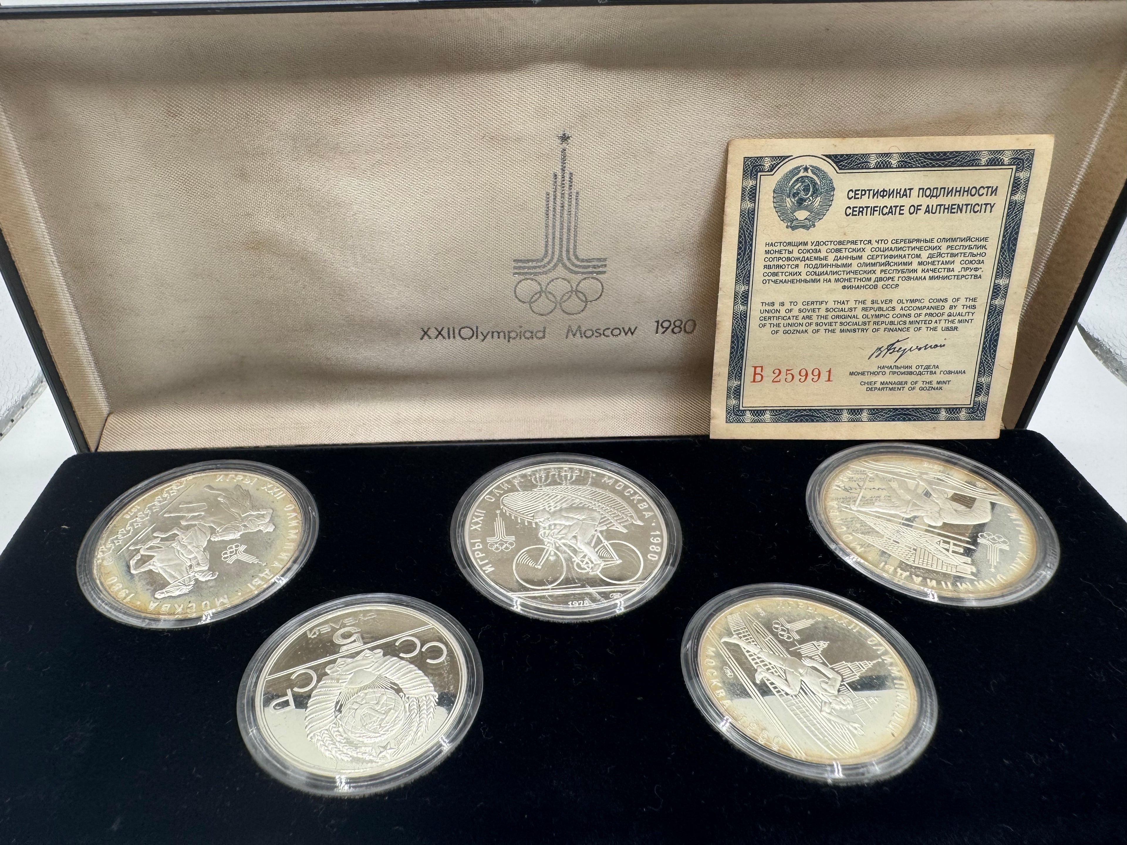 1980 - Moscow XXII Olympiad Coin Set