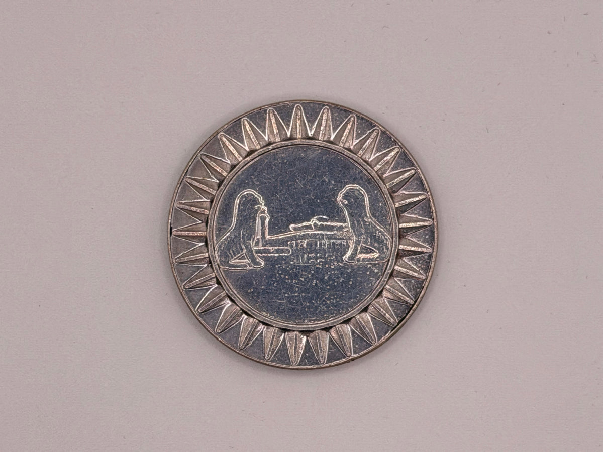 1968 Brunei Sultan Hassanal Bolkiah Coronation Commemorative Silver Proof Medal