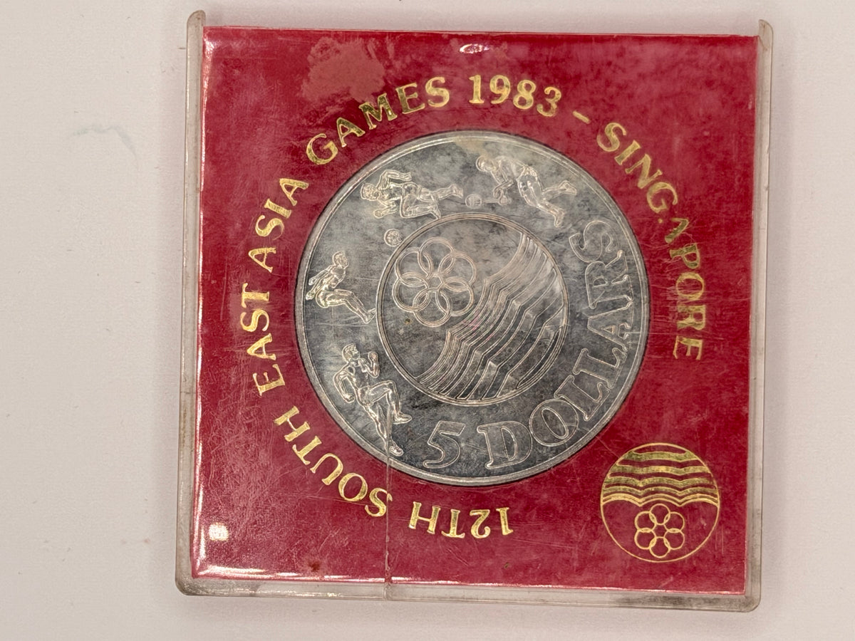 1983 Singapore 12th SEA Games $5 Cupro-Nickel Coin (No outer case)
