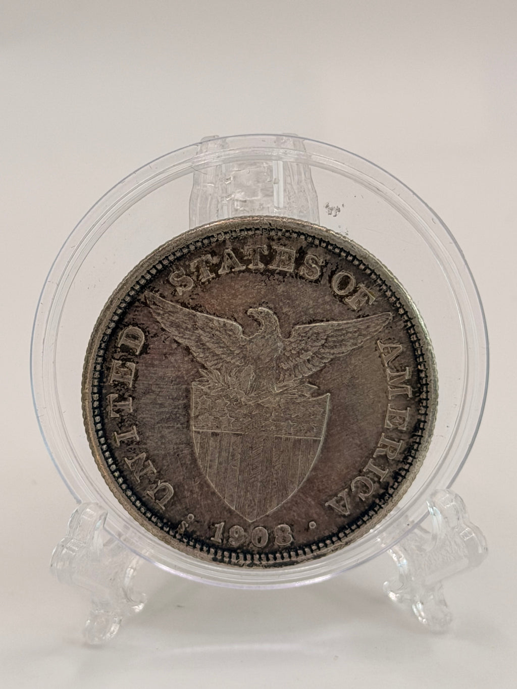 1908 USA 1 Peso Coin