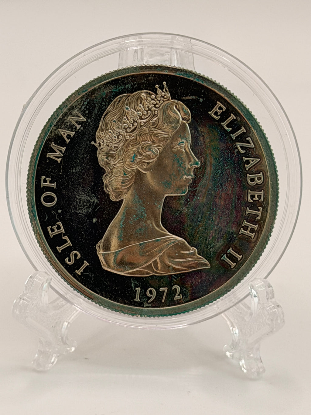 1972年马恩岛伊丽莎白二世25便士硬币