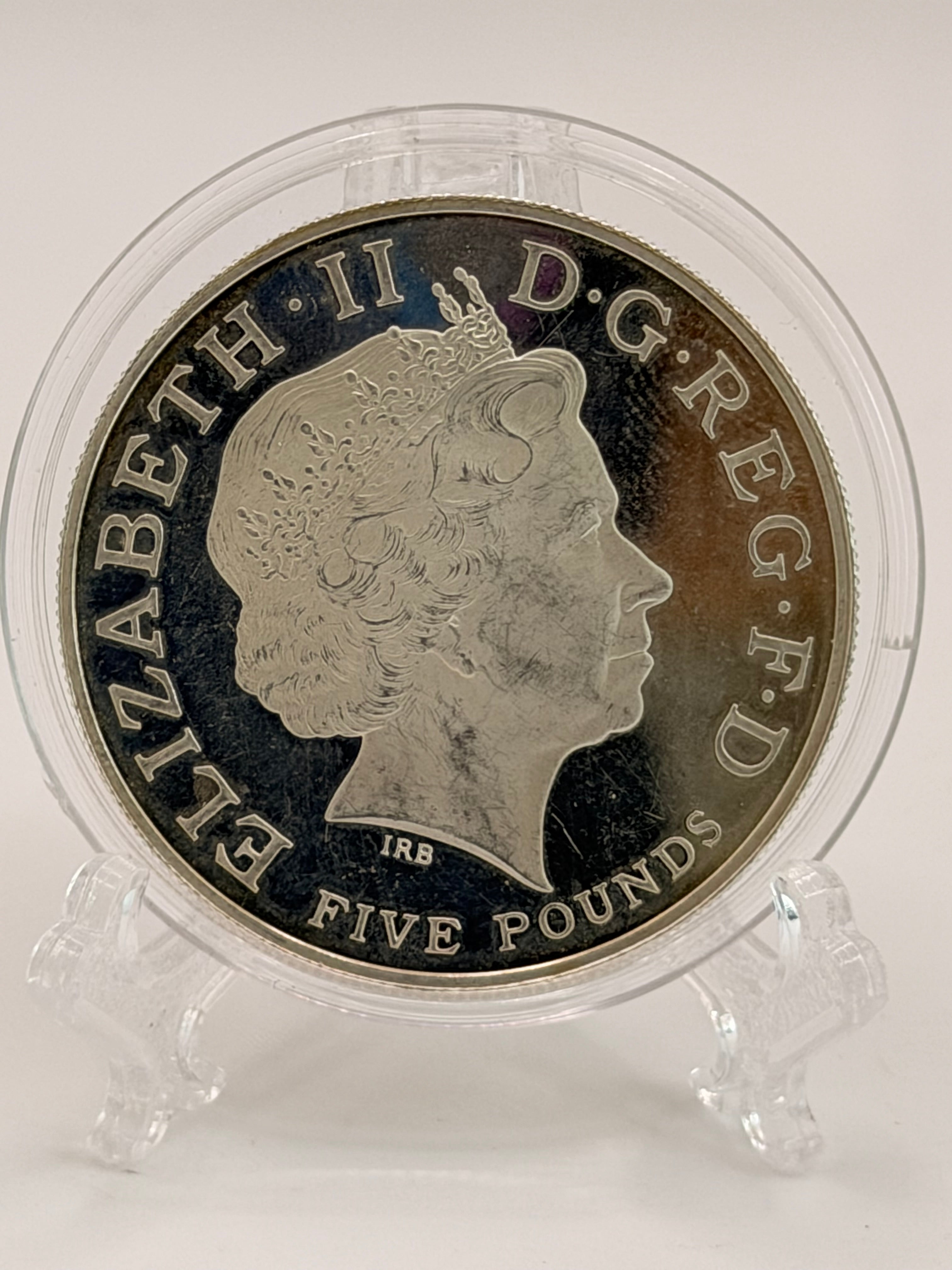 2009年伦敦2012年奥运会倒计时5英镑精制银币（92.5%含银）
