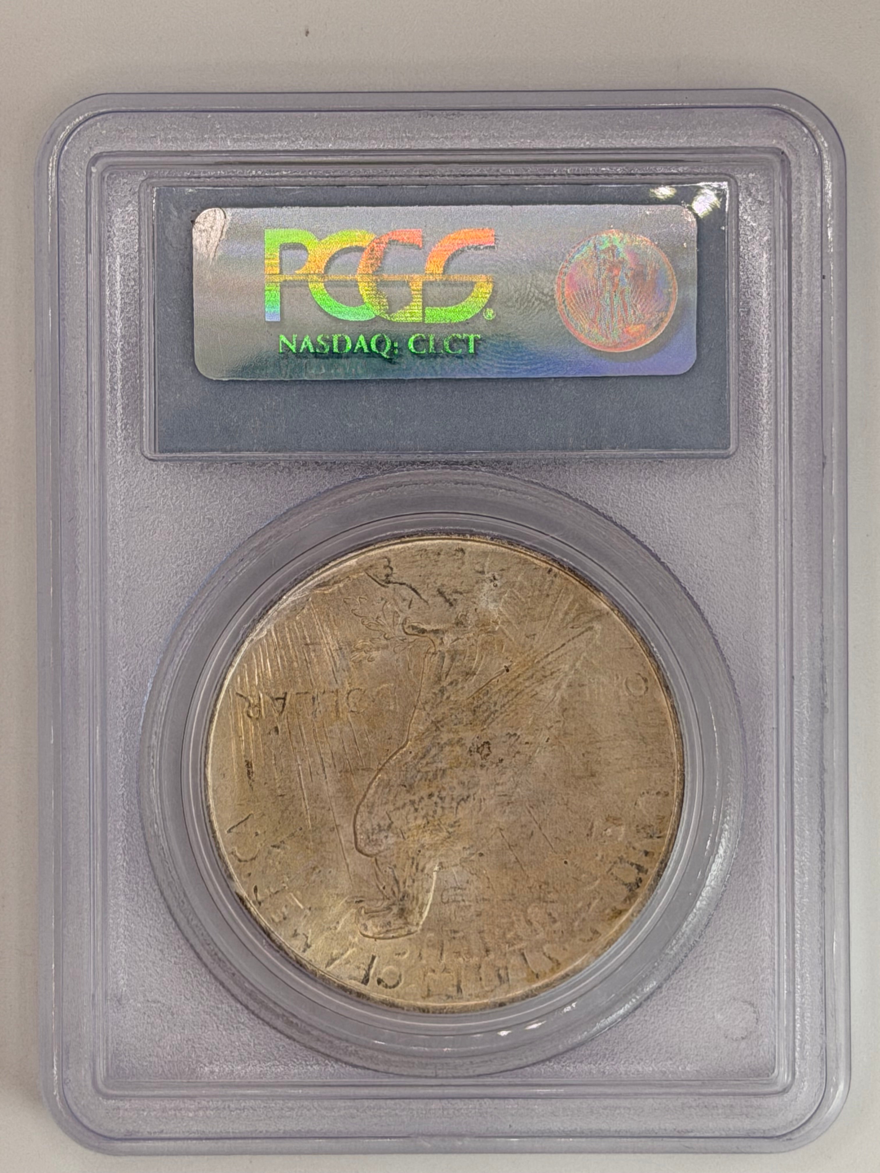 1922 USA Peace Dollar PCGS MS64 Gem American Silver Dollar Reverse