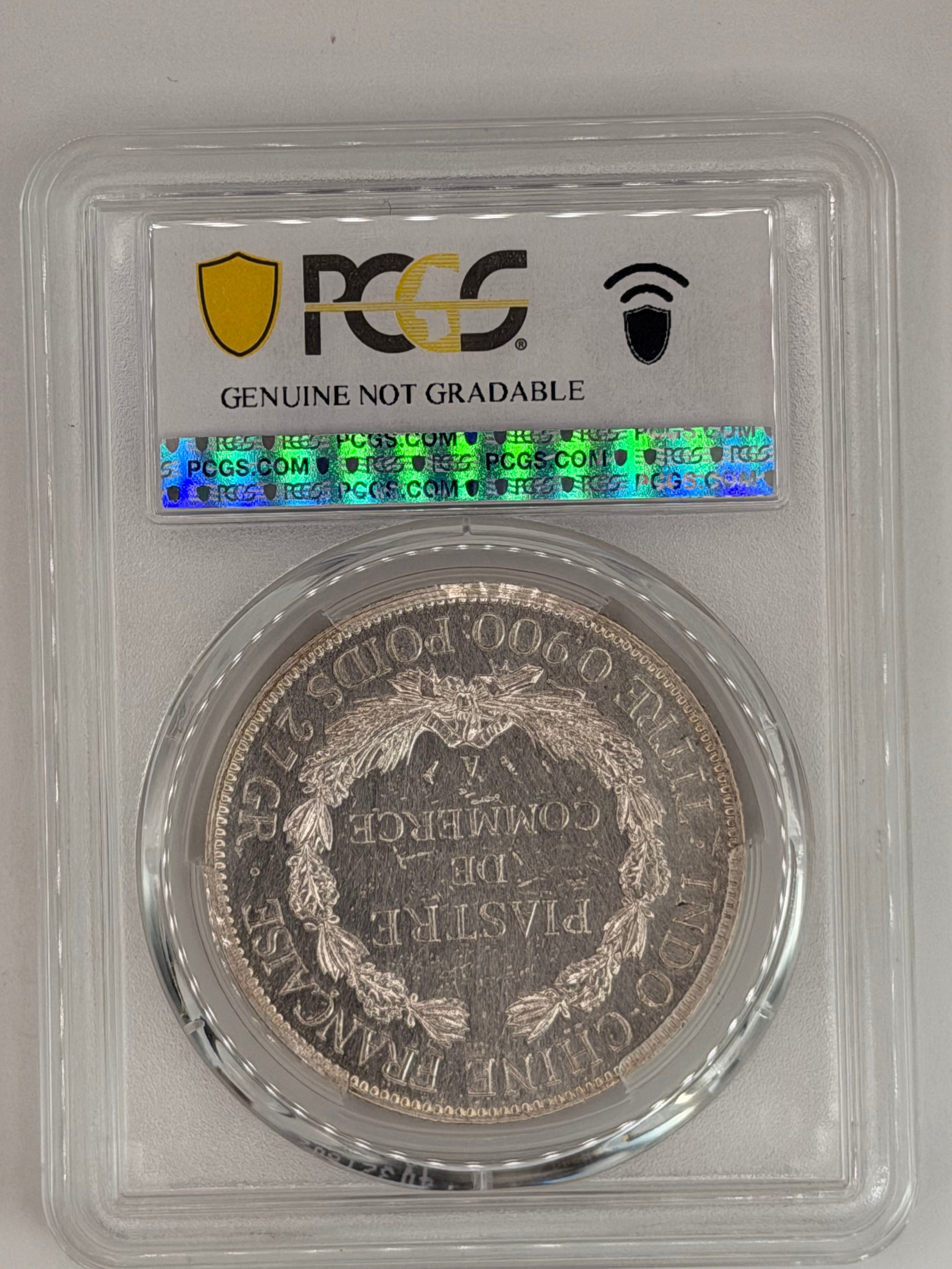 1913 - French Indo Chinese PCGS Genuine Harshly Cleaned