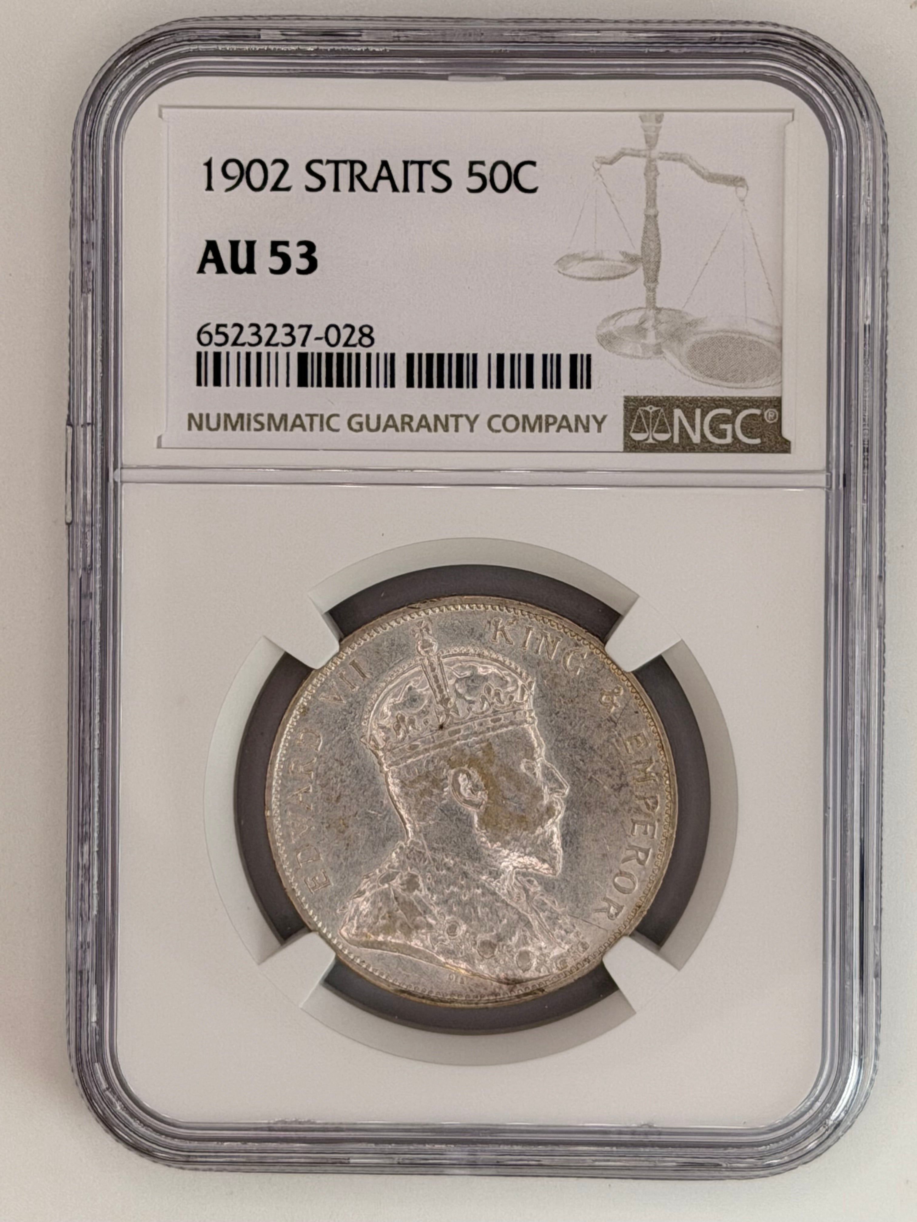 1902年 - 海峡殖民地50分 AU53