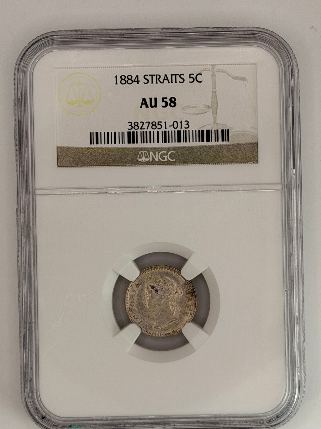 1884 年 - 海峡 5 分 AU58