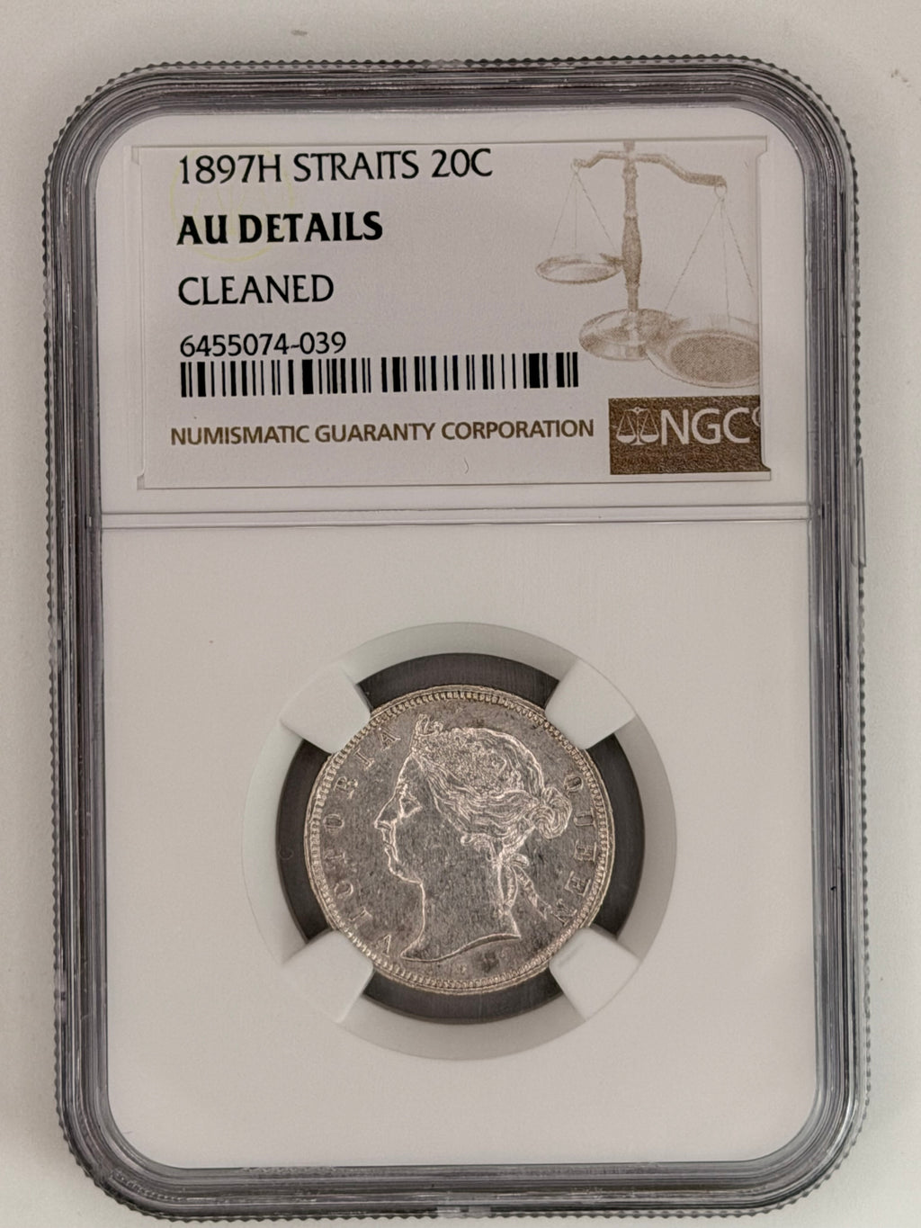 1897H - 海峡 20c AU 细节已清洗