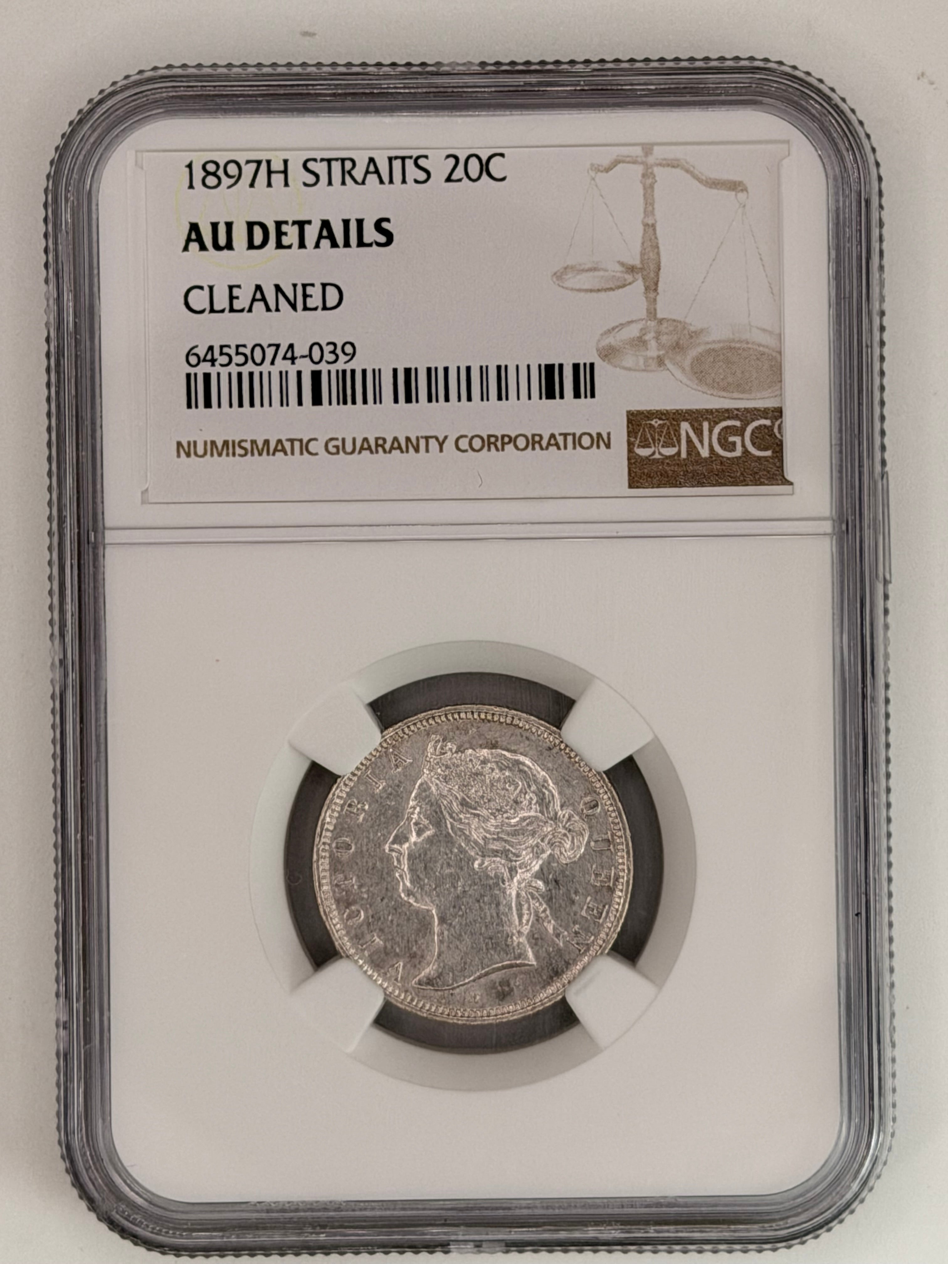1897H - 海峡 20c AU 细节已清洗
