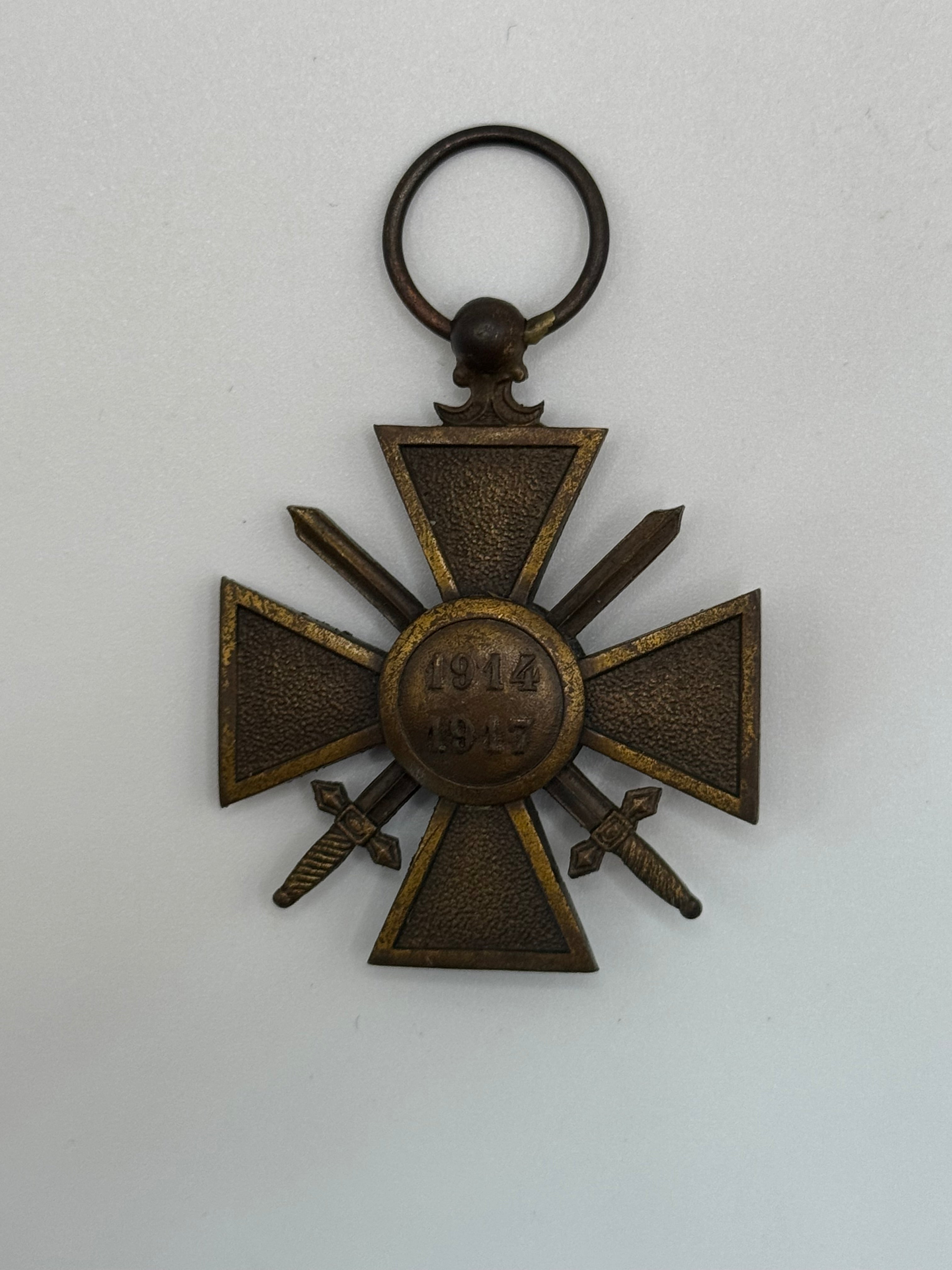 1914 - 1918 - WW1 French Cross of War Croix De Guerre Medal