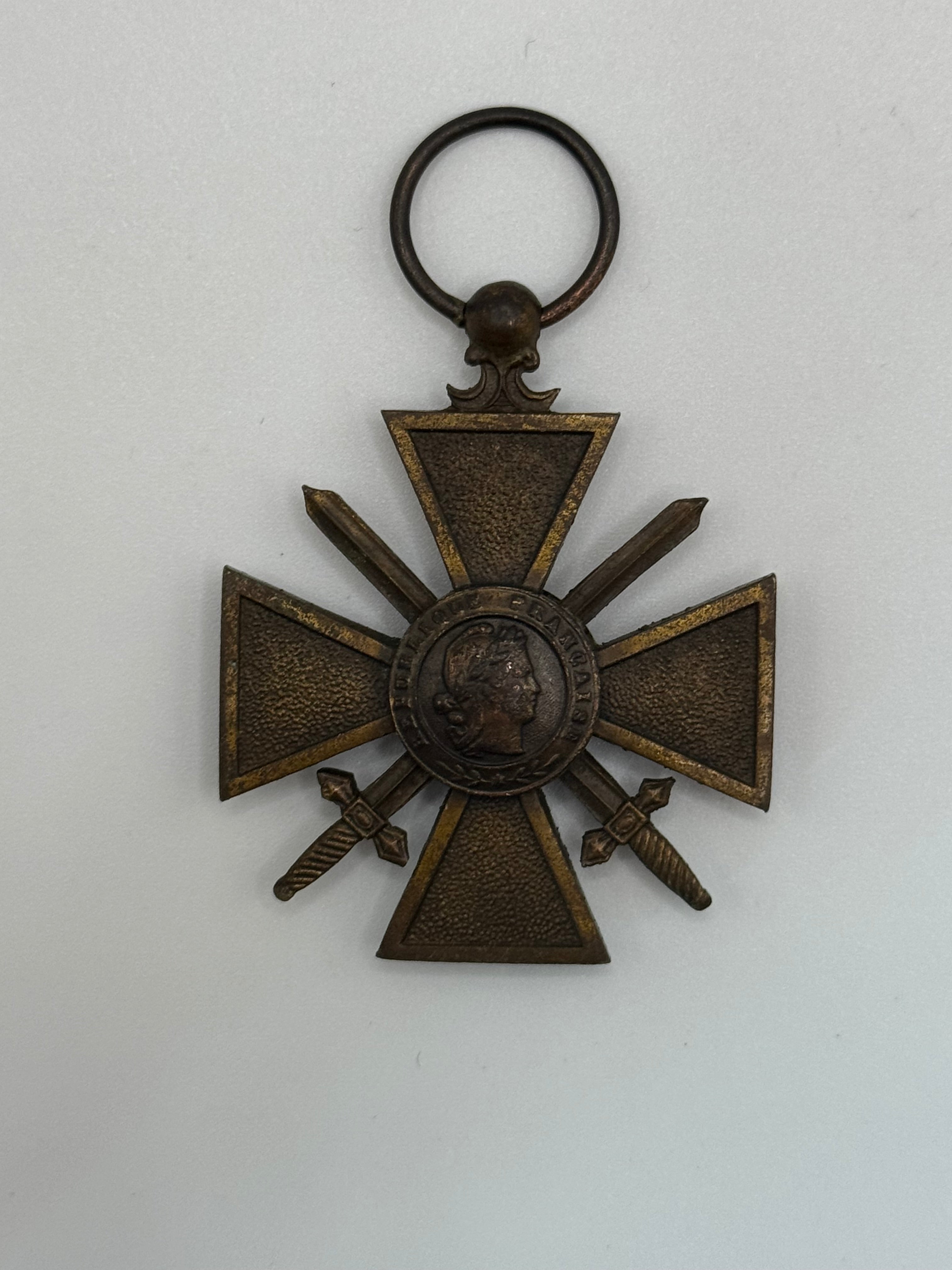 1914 - 1918 - WW1 French Cross of War Croix De Guerre Medal