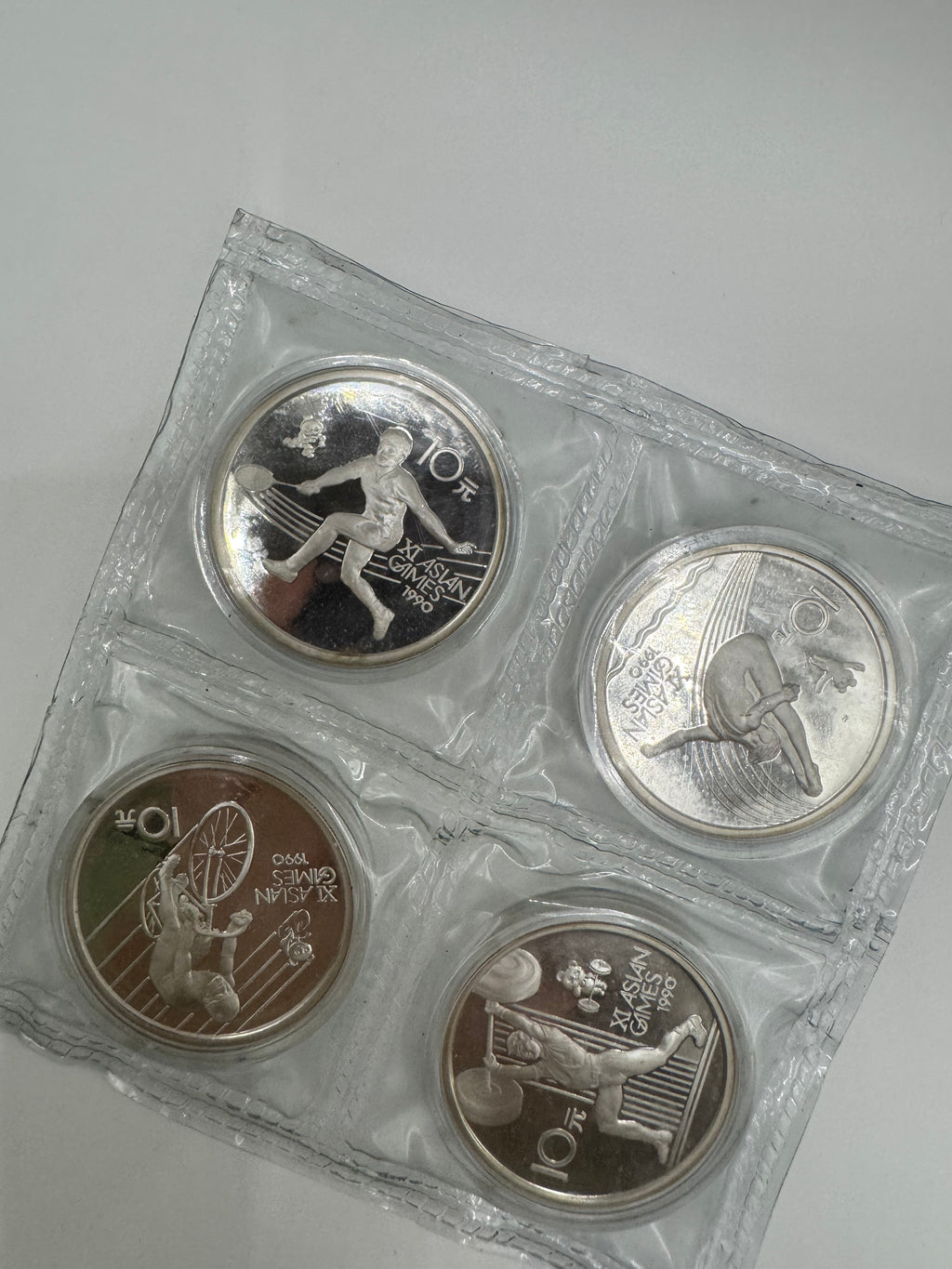 1990年 - 中国第十一届亚运会纪念币套装 x4