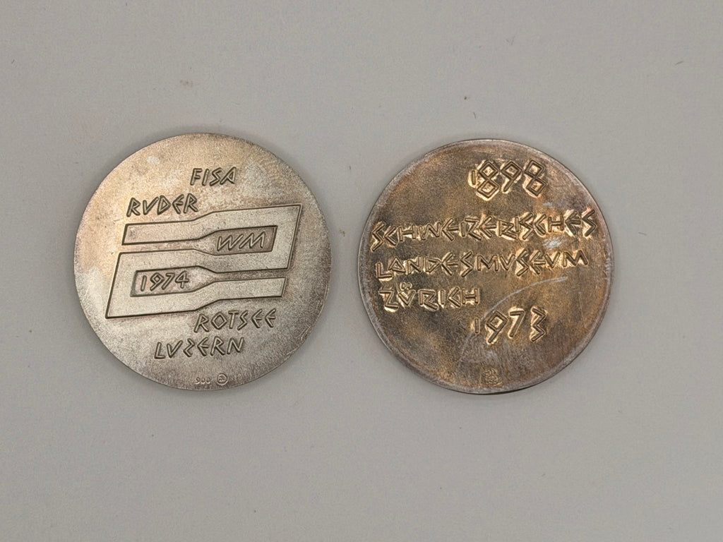 [两枚一套] 1973年和1974年慕尼黑与瑞士纪念币