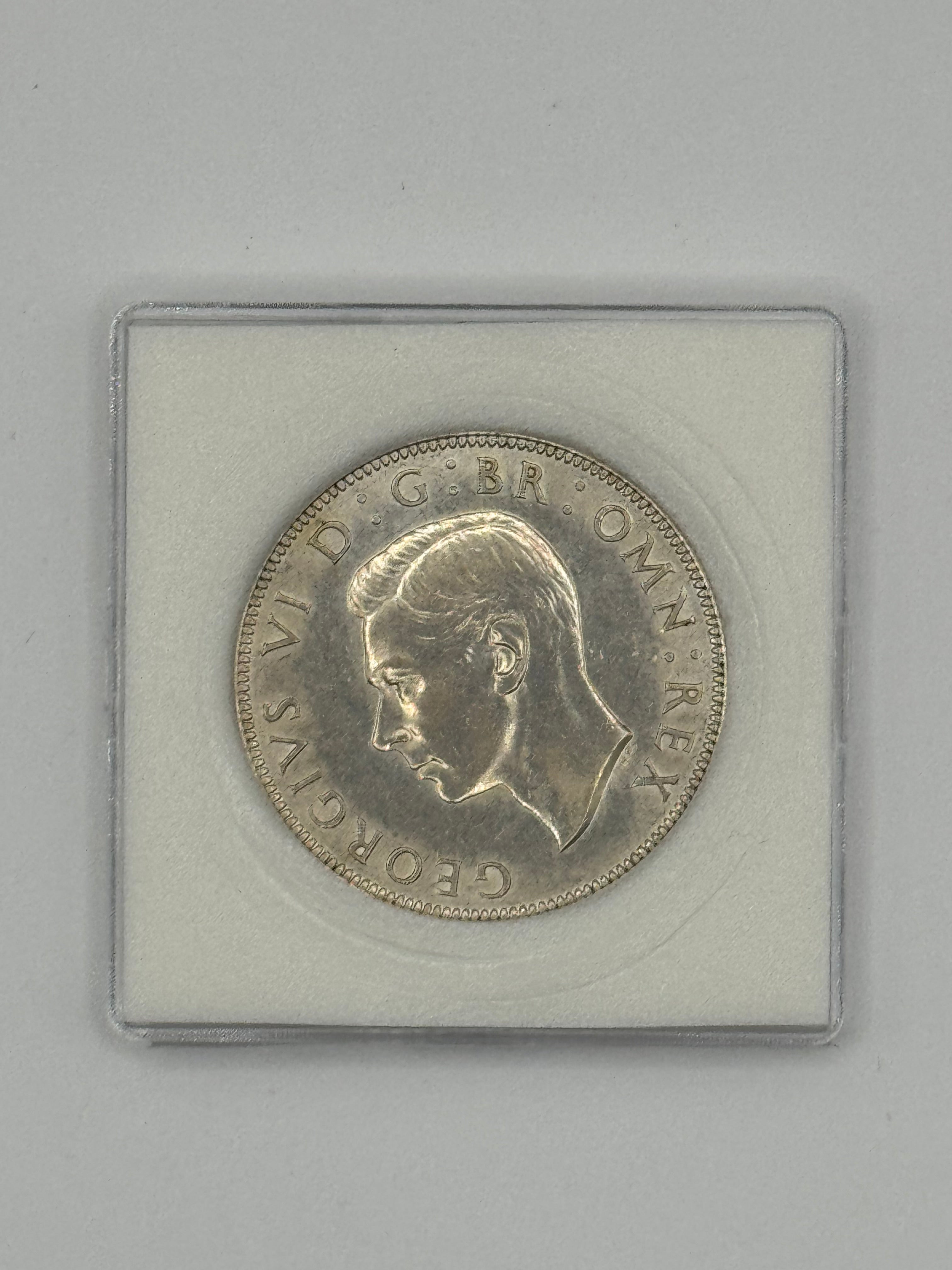 1936 - 1952 - Australia 1 Crown George VI Silver Coin