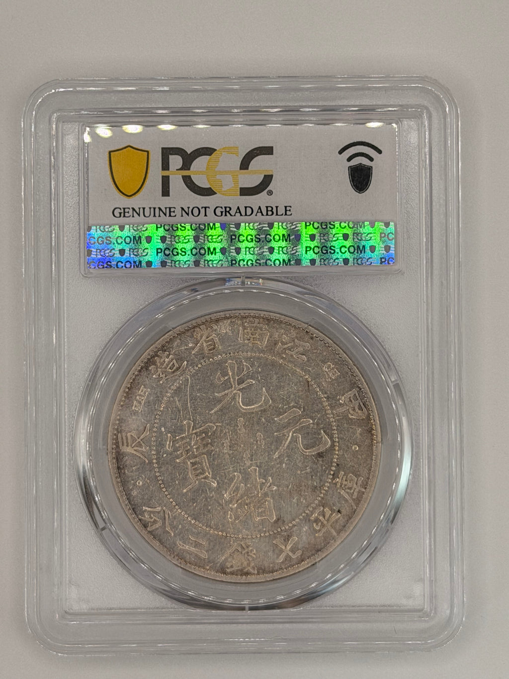 1904 China Kiangnan Harshly Cleaned-XF Detail $1