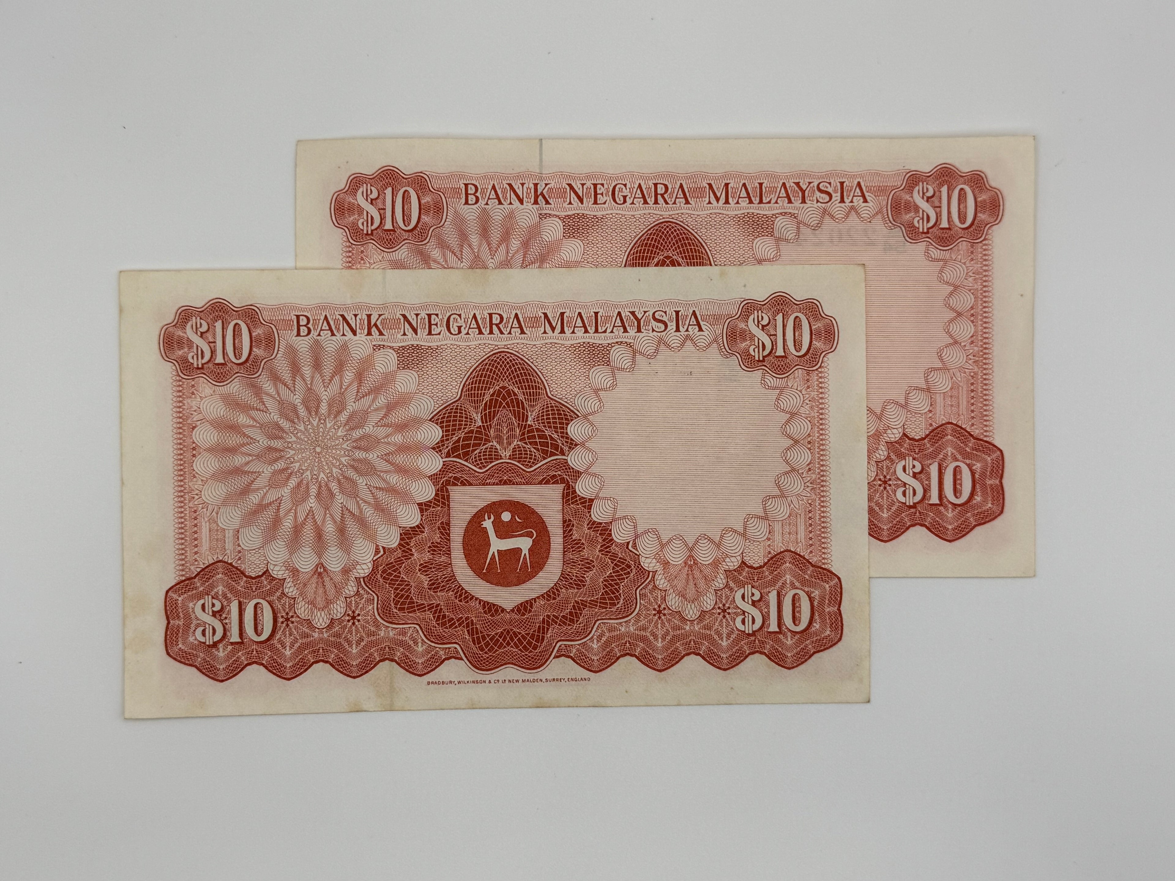 [Set of 2] - Malaysia 10 Ringgit Bank Note