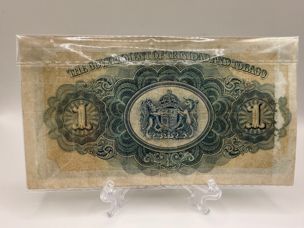 1939 Trinidad & Tobago $1 Banknote