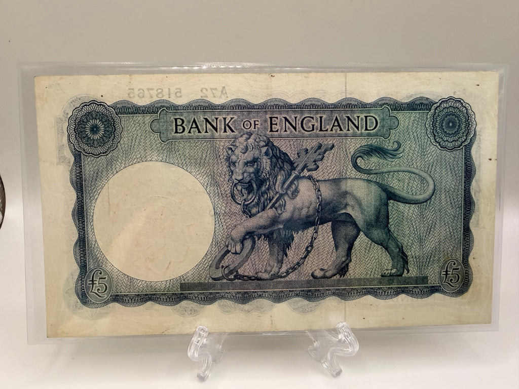 1957-1961 UK 5 Pounds Banknote