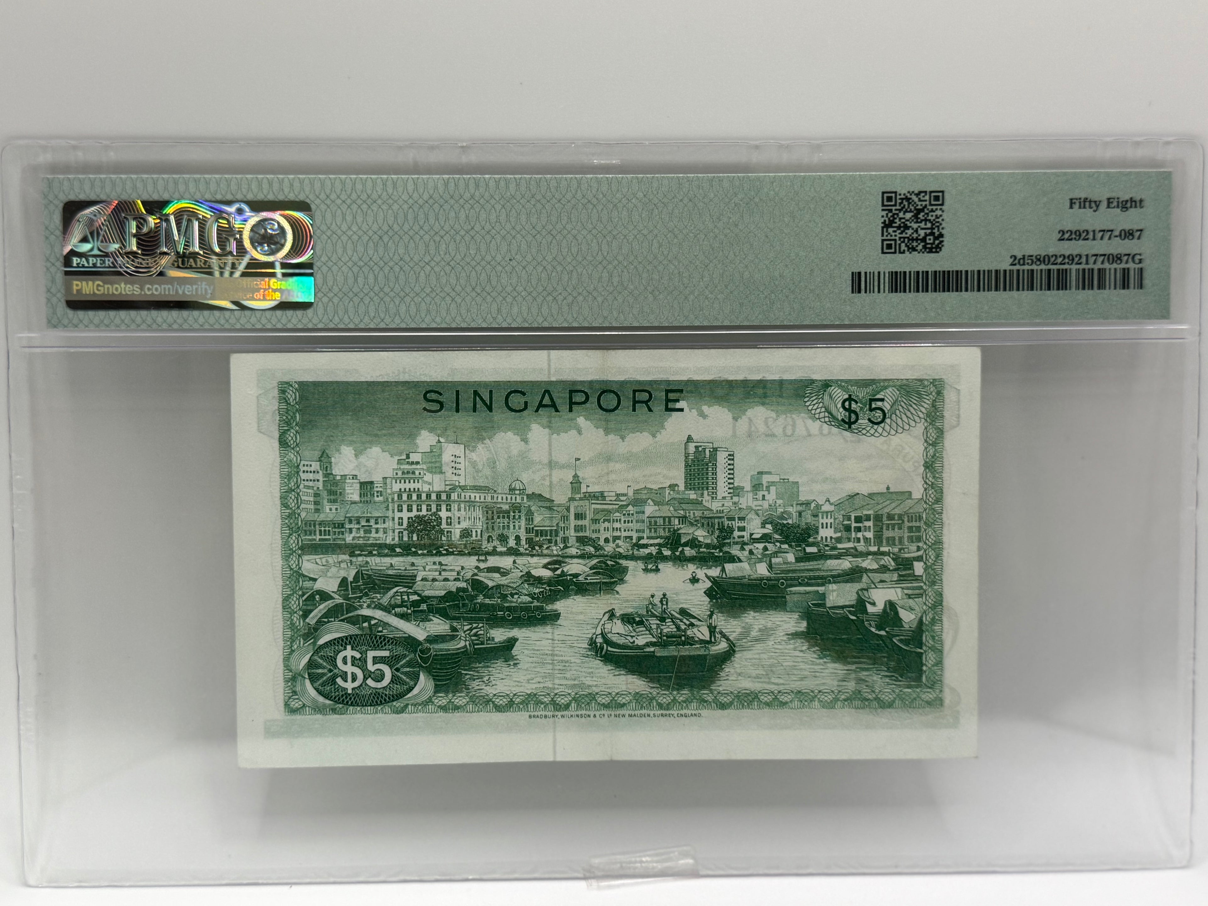 1973 Singapore $5 Orchid Bank Note