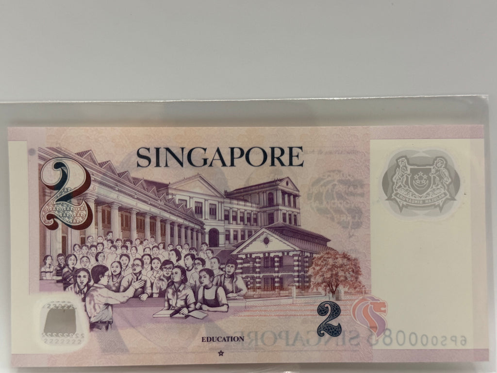 Singapore $2 Bank Note