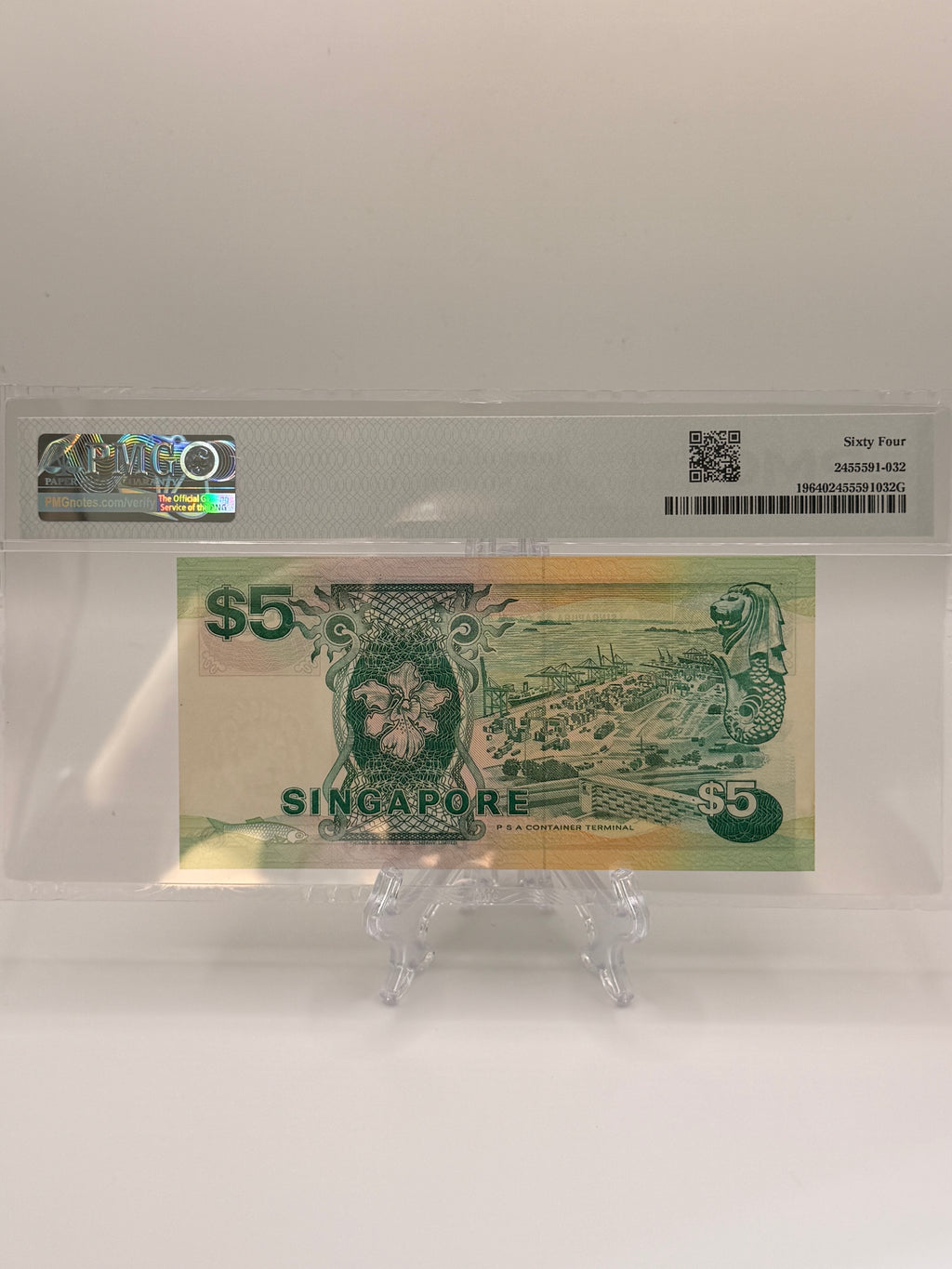 [Set of 2] 1989 & 1987 Singapore $5 & $50 Banknote (Ship Series)