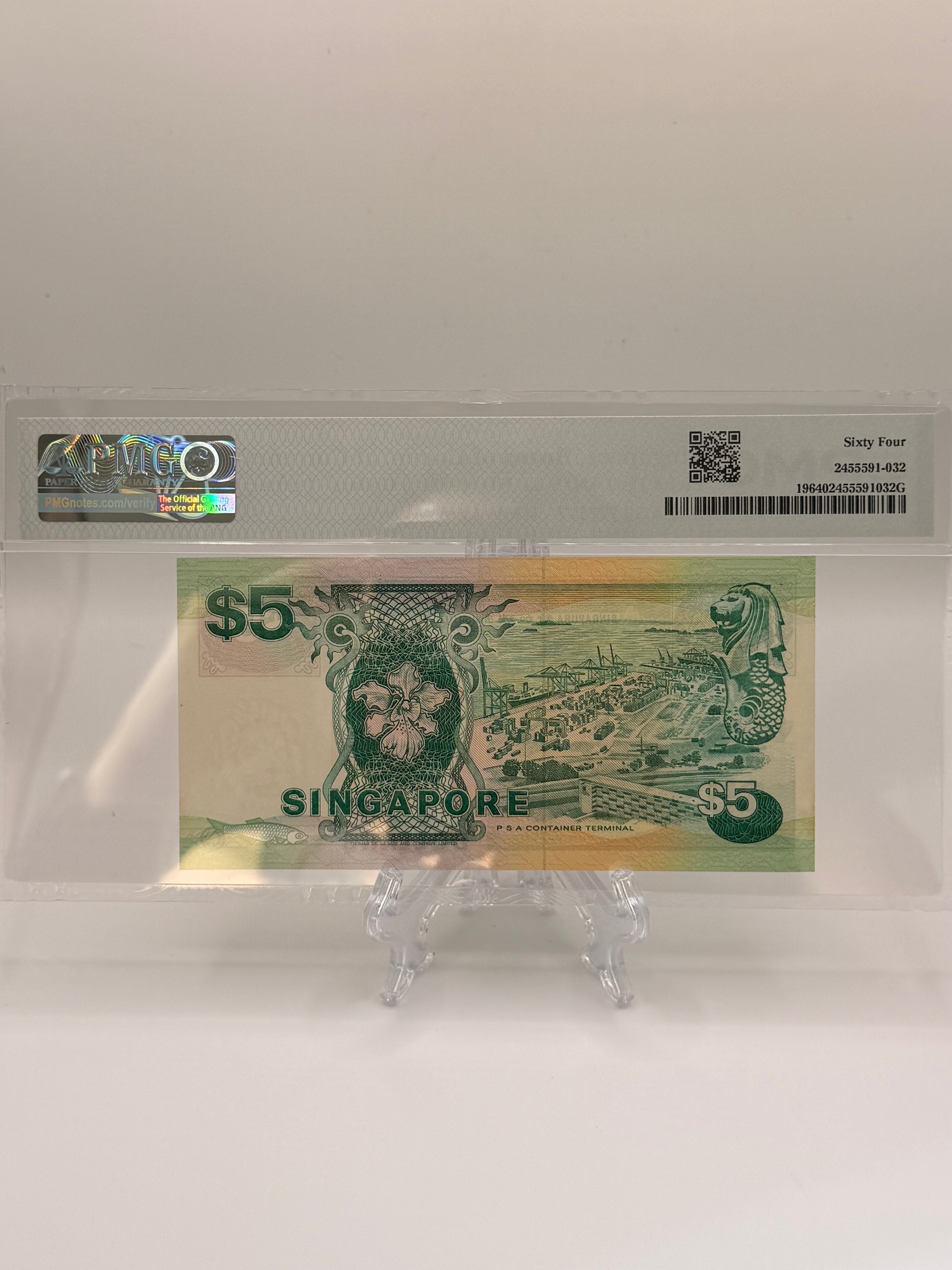[Set of 2] 1989 & 1987 Singapore $5 & $50 Banknote (Ship Series)