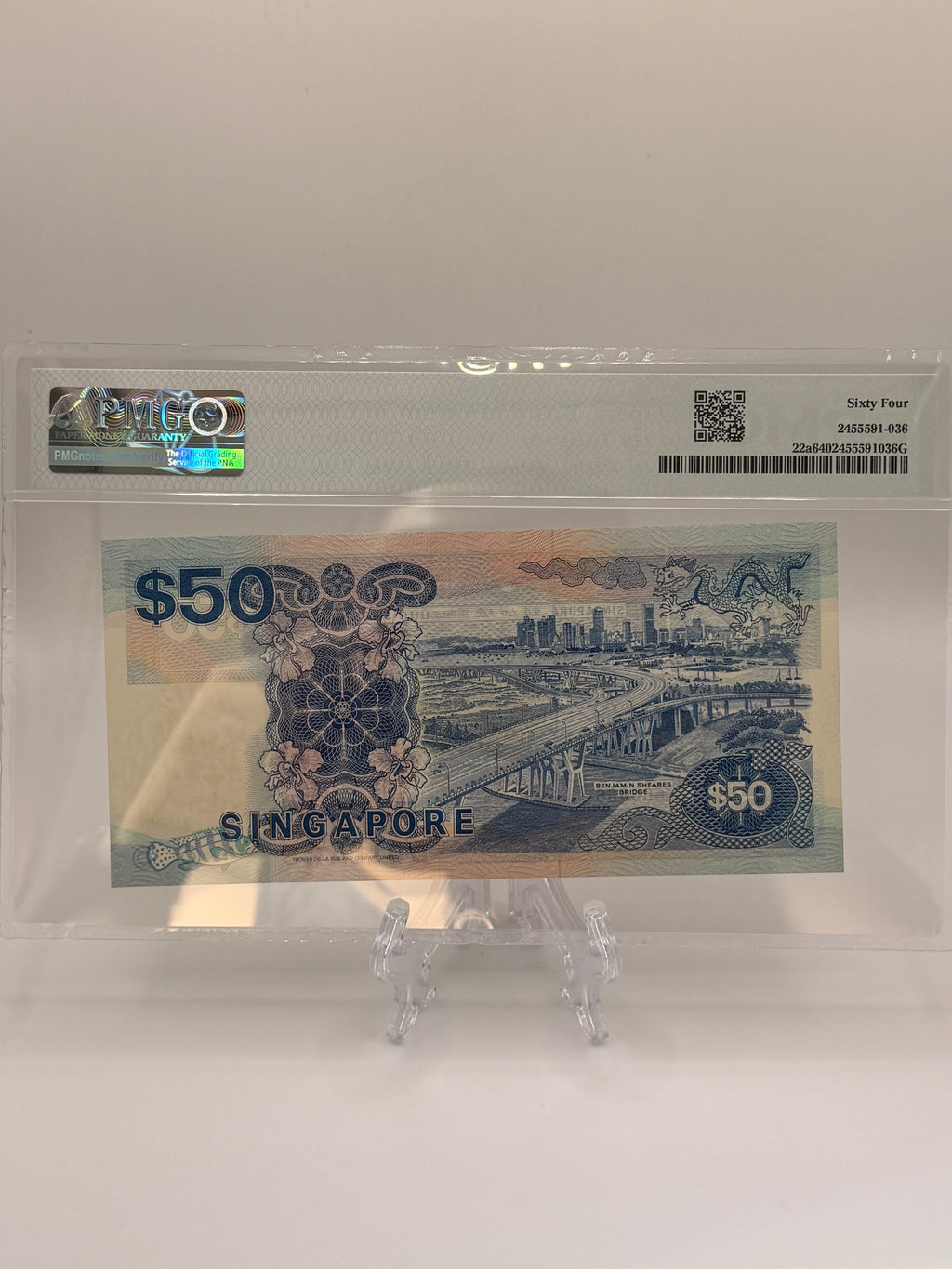 [Set of 2] 1989 & 1987 Singapore $5 & $50 Banknote (Ship Series)
