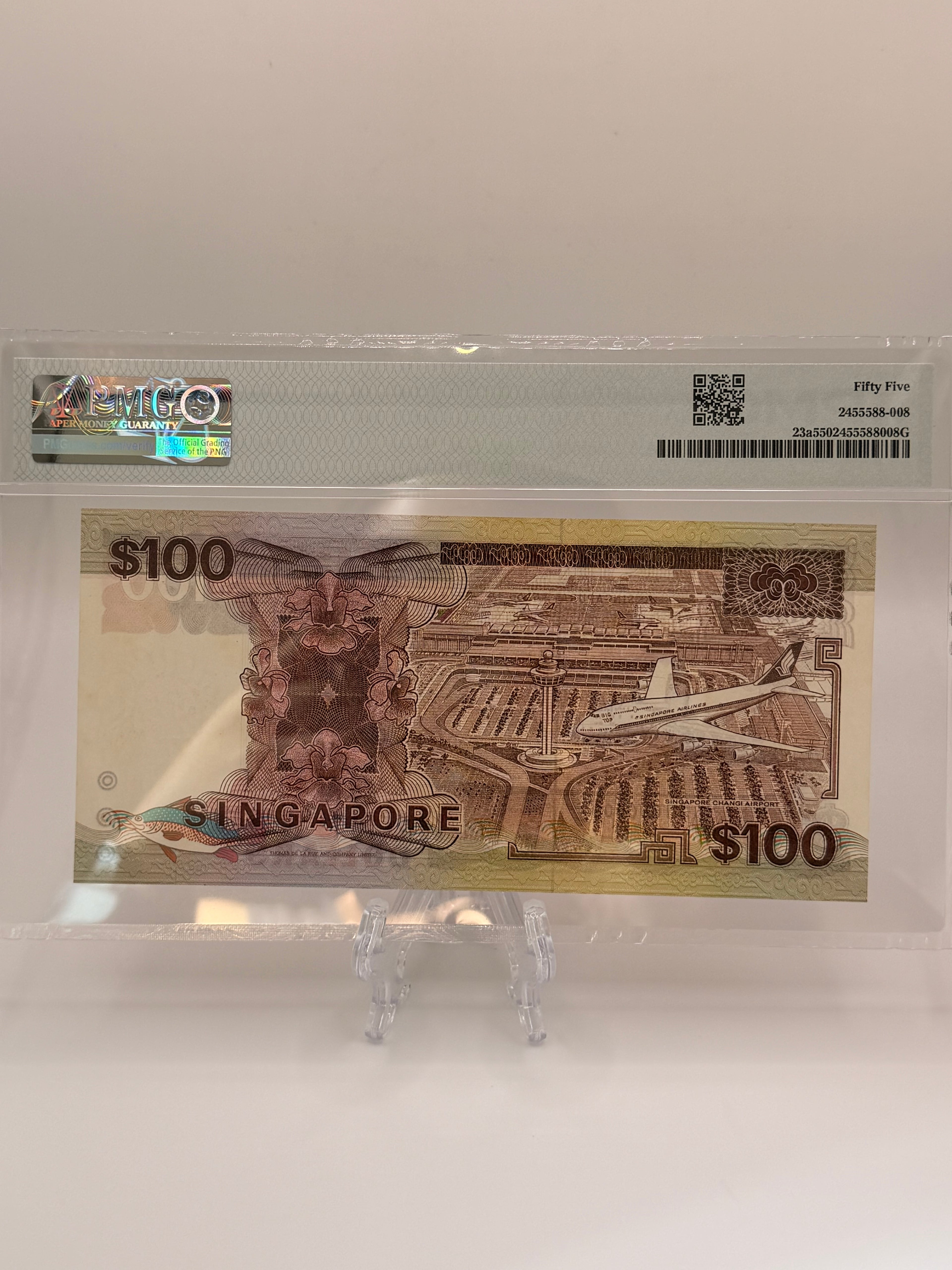 1985 Singapore $100 Banknote (Ship Series)