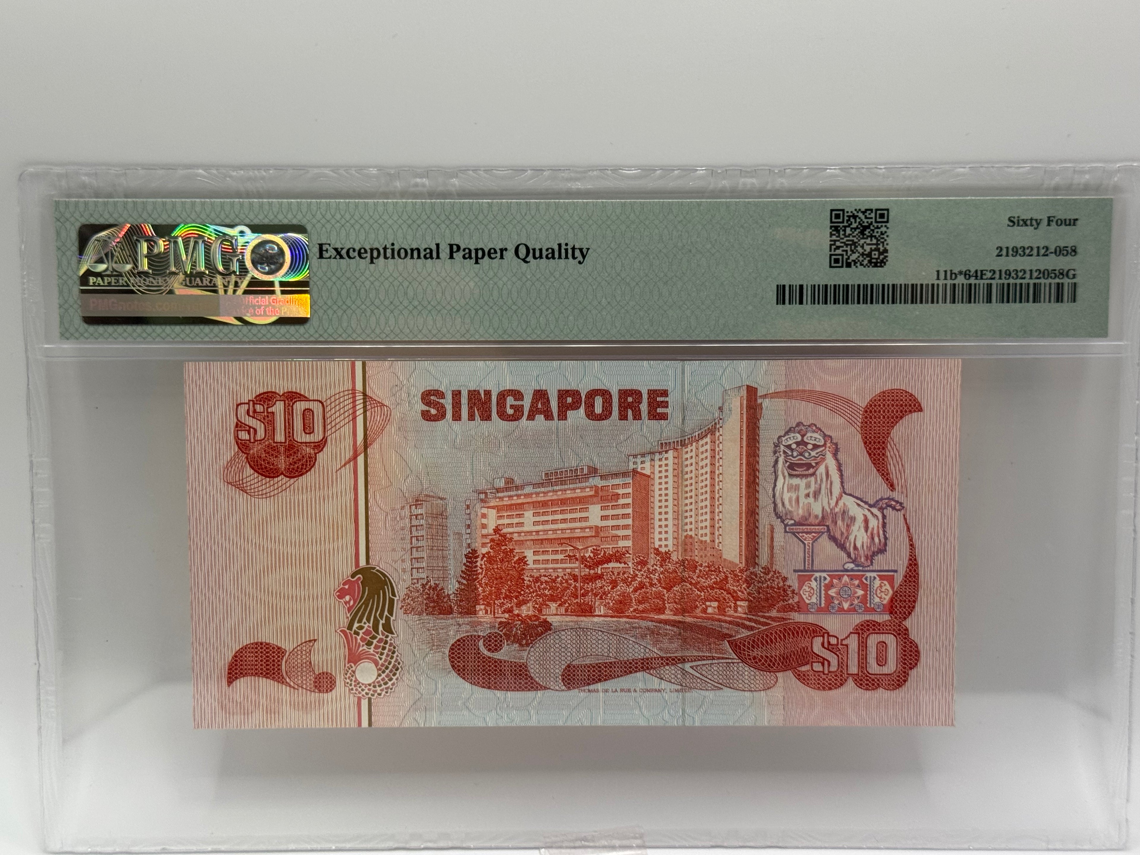 1976 Singapore $10 Orchid Bank Note