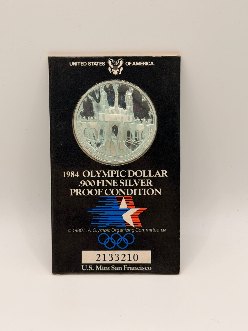 1984年美国奥运会90%纯银精制币