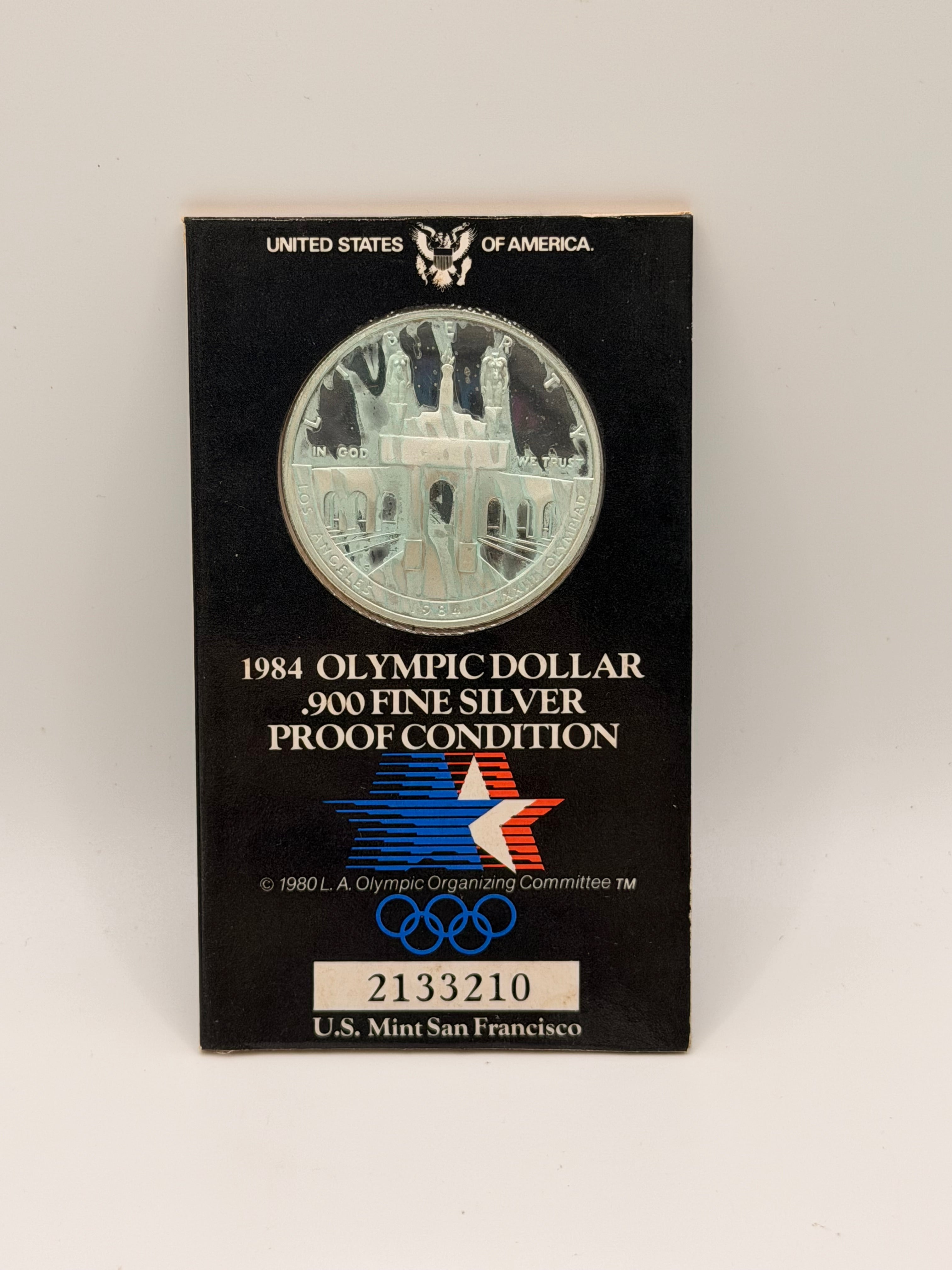 1984年美国奥运会90%纯银精制币