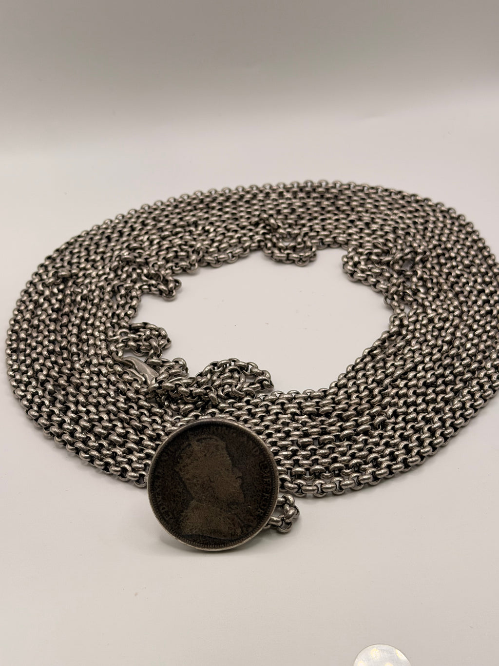 1903 Straits Settlements Necklace Silver - 461.1g