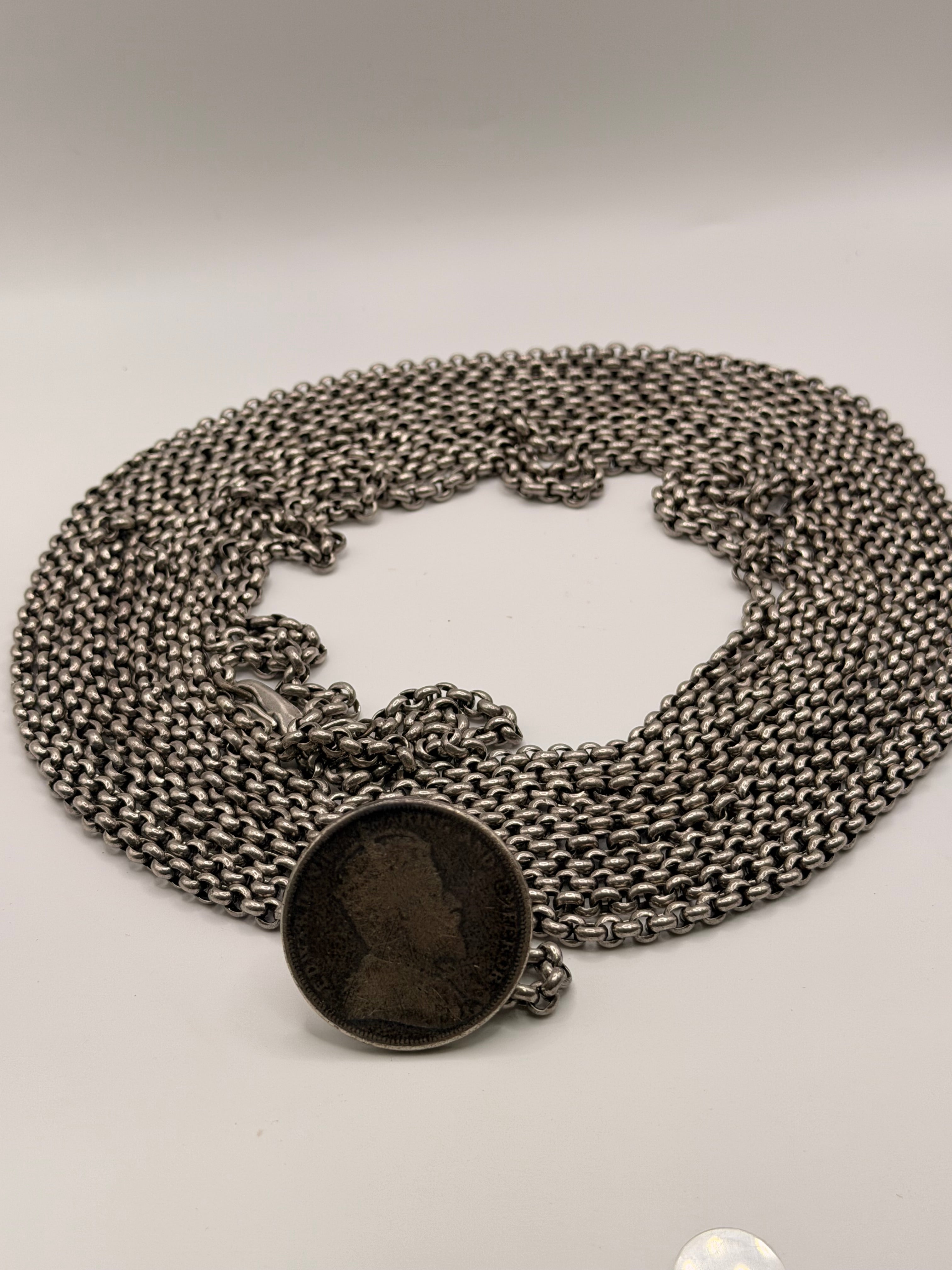 1903 Straits Settlements Necklace Silver - 461.1g