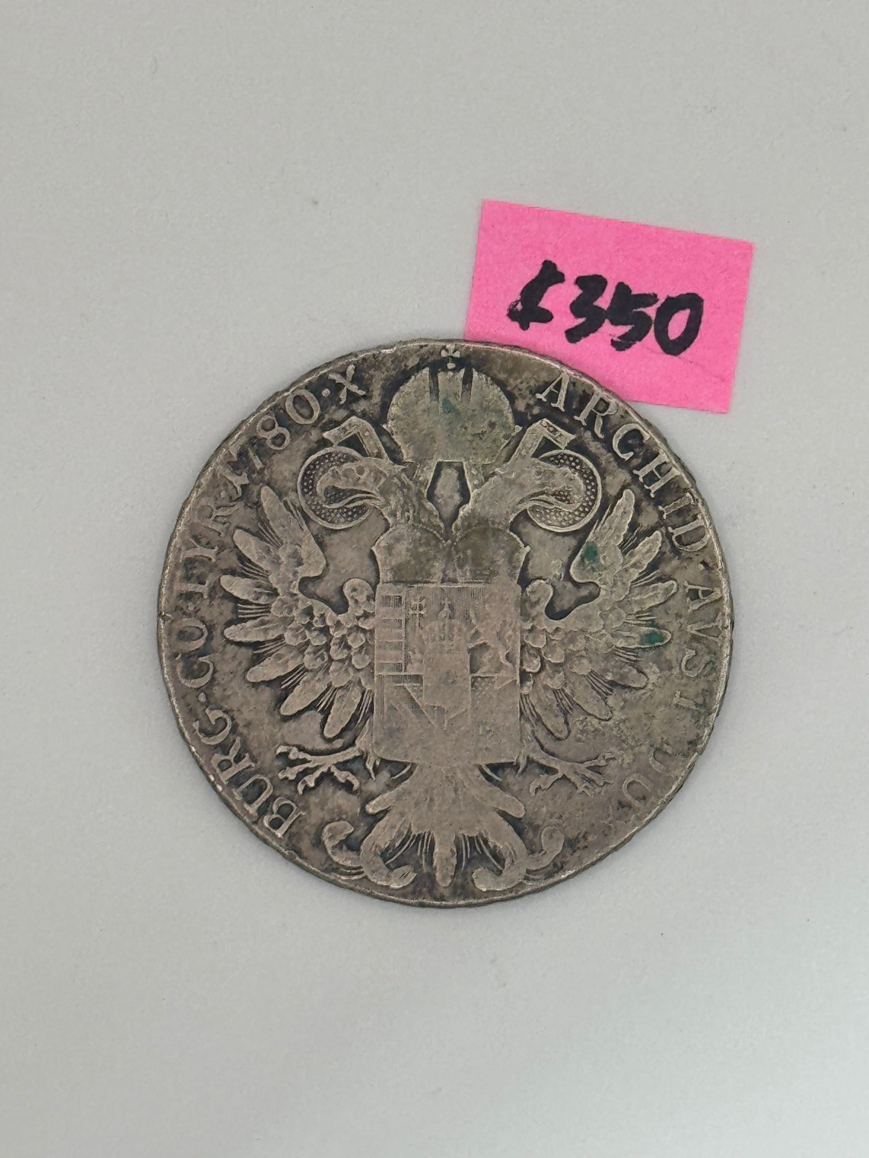 1780 - Austria 1 Thaler Empress Maria Theresia of Habsburg