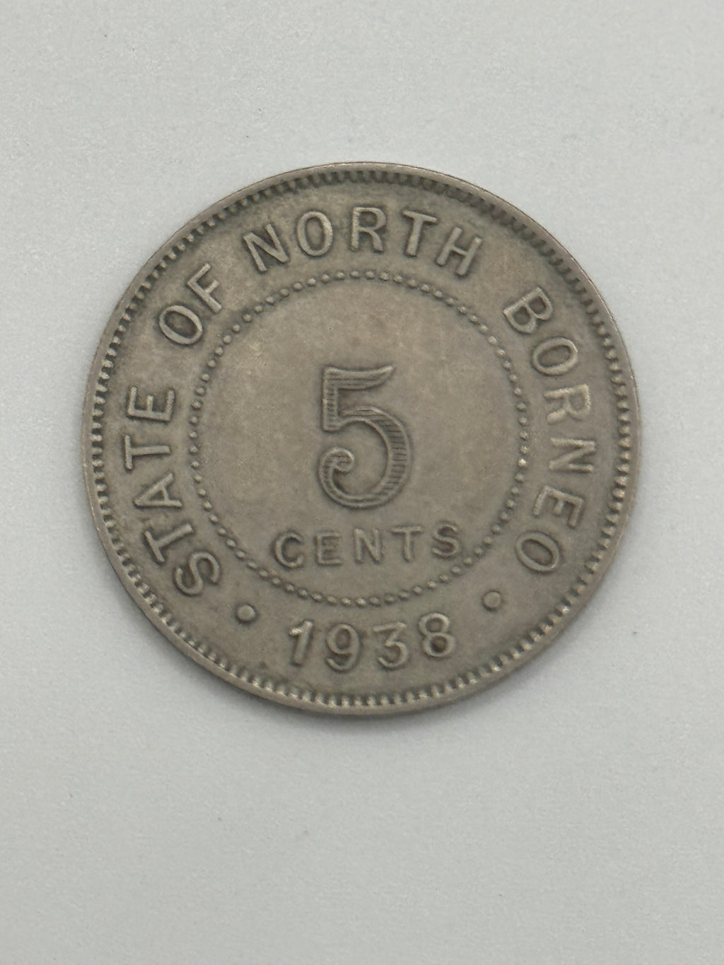 1941 - North Borneo 5c Copper Coin