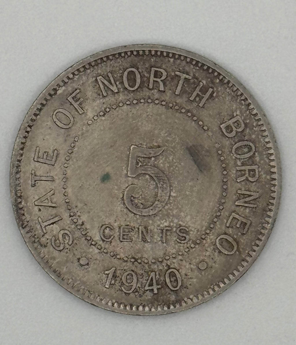 1941 - North Borneo 5c Copper Coin
