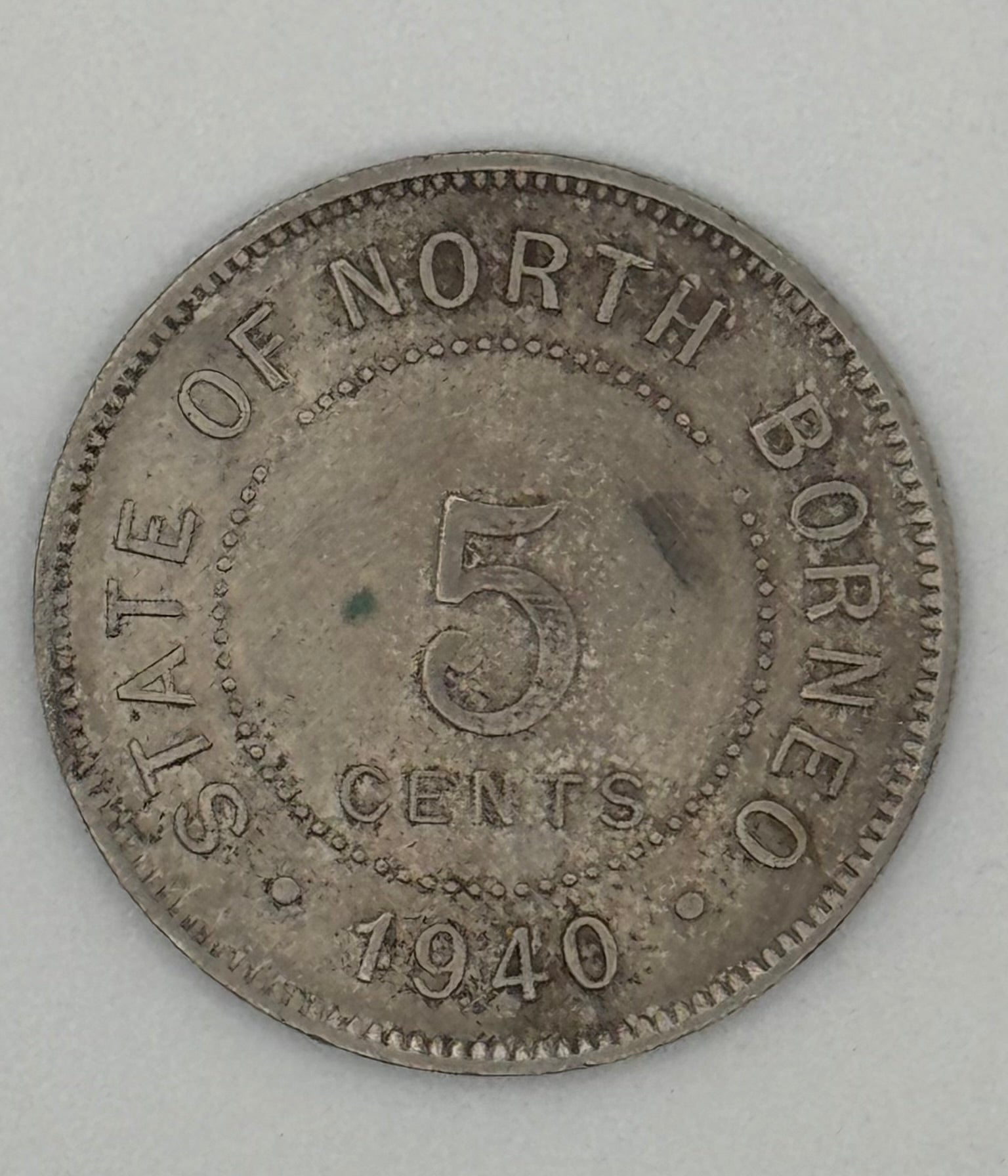 1941 - North Borneo 5c Copper Coin