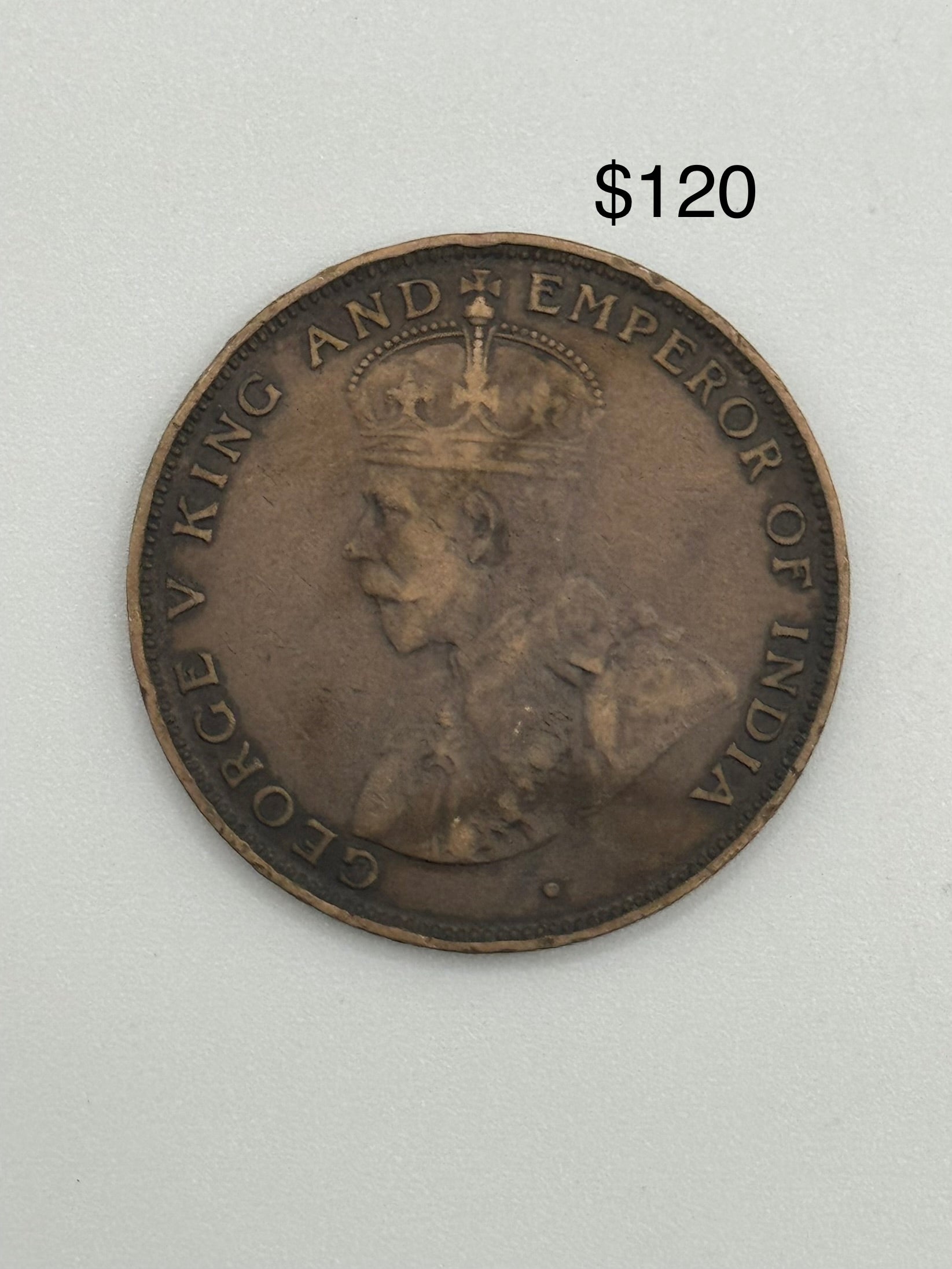 1919 - 1926 - HK 1c George V Bronze Coin
