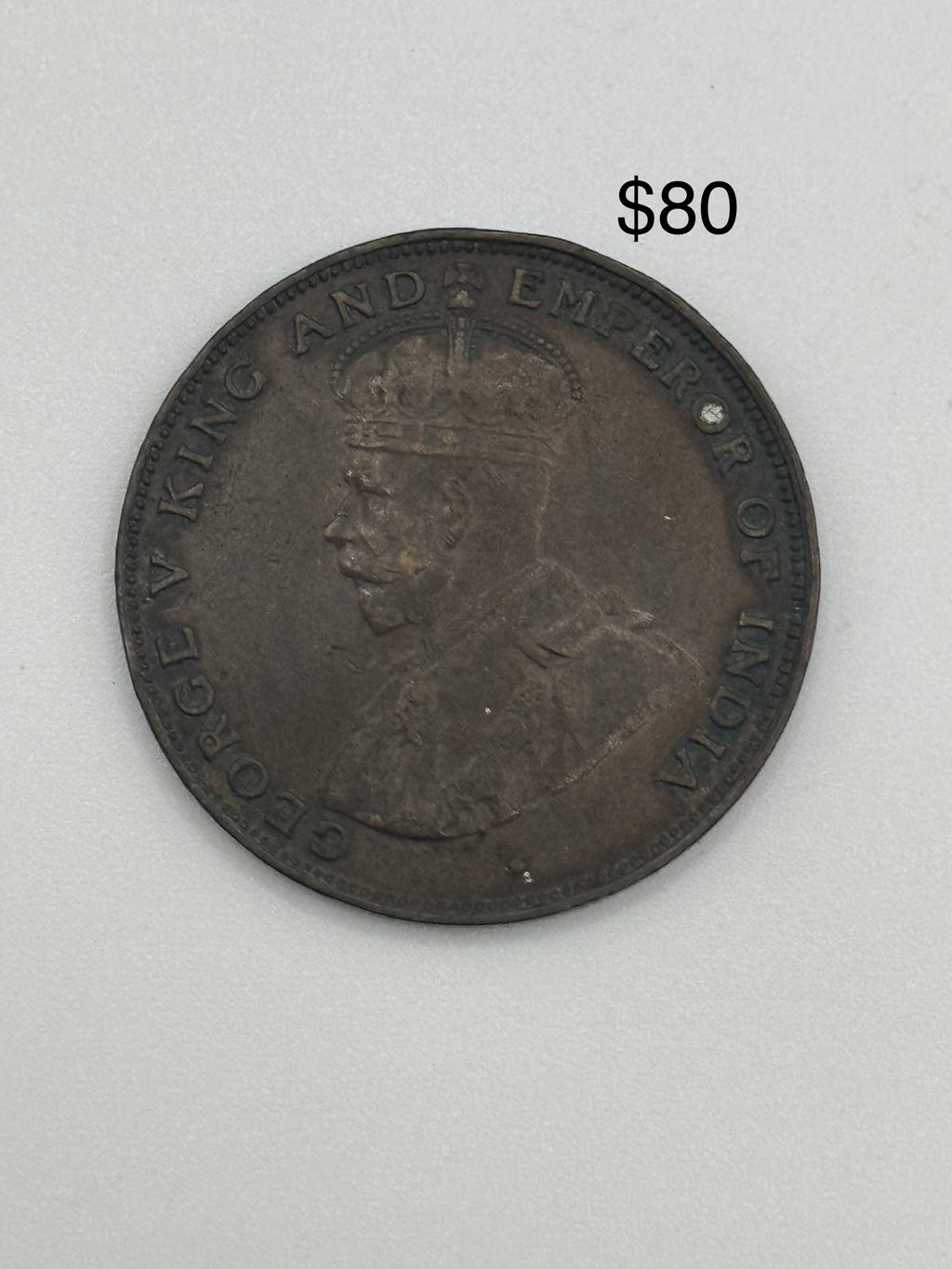 1919 - 1926 - HK 1c George V Bronze Coin