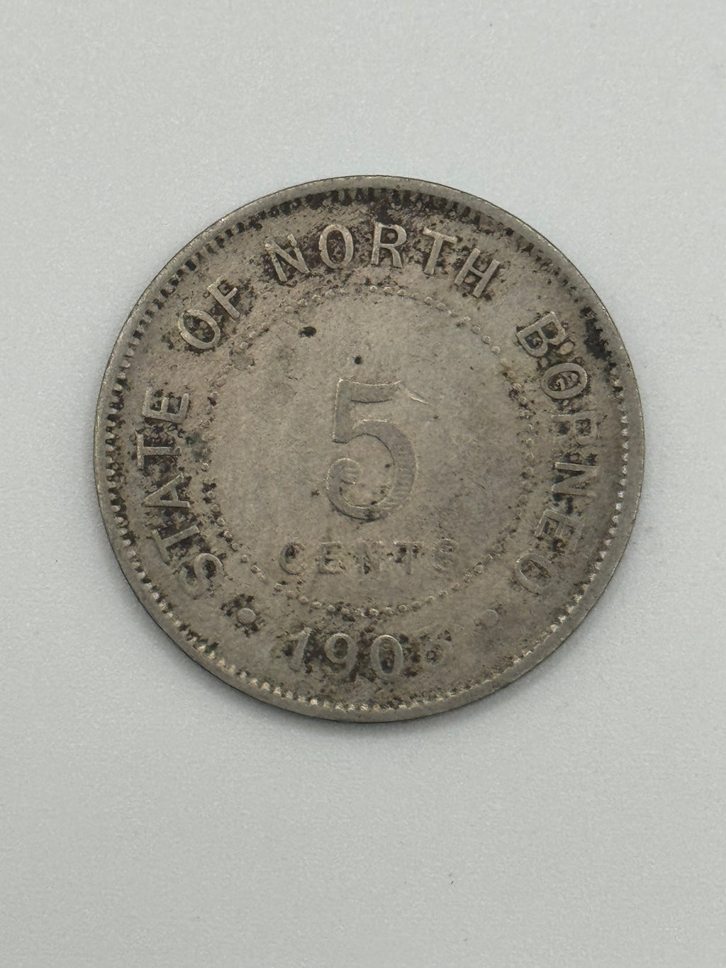 1941 - North Borneo 5c Copper Coin