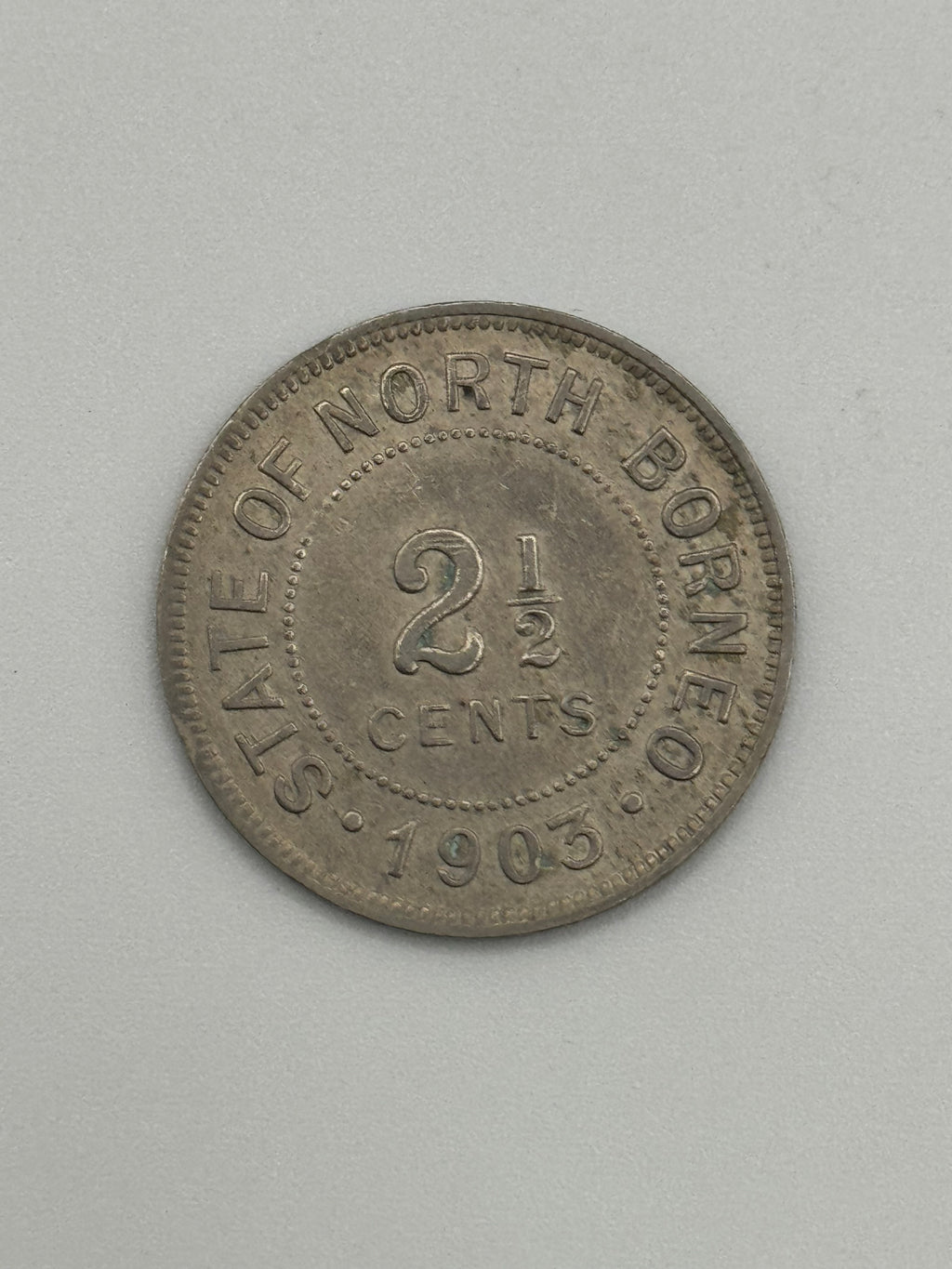 1903 - 1920 - North Borneo 2 1/2c Copper Coin