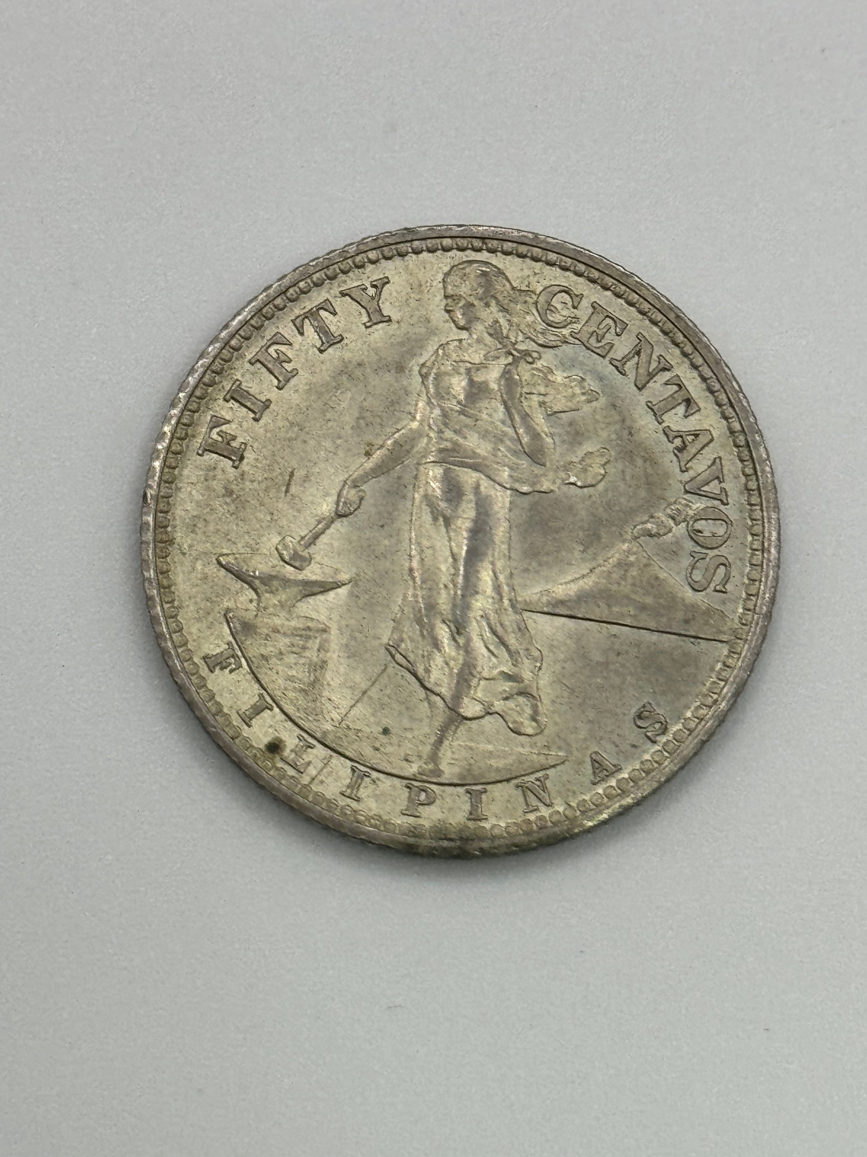 1944 - Philippines 50 Centavos