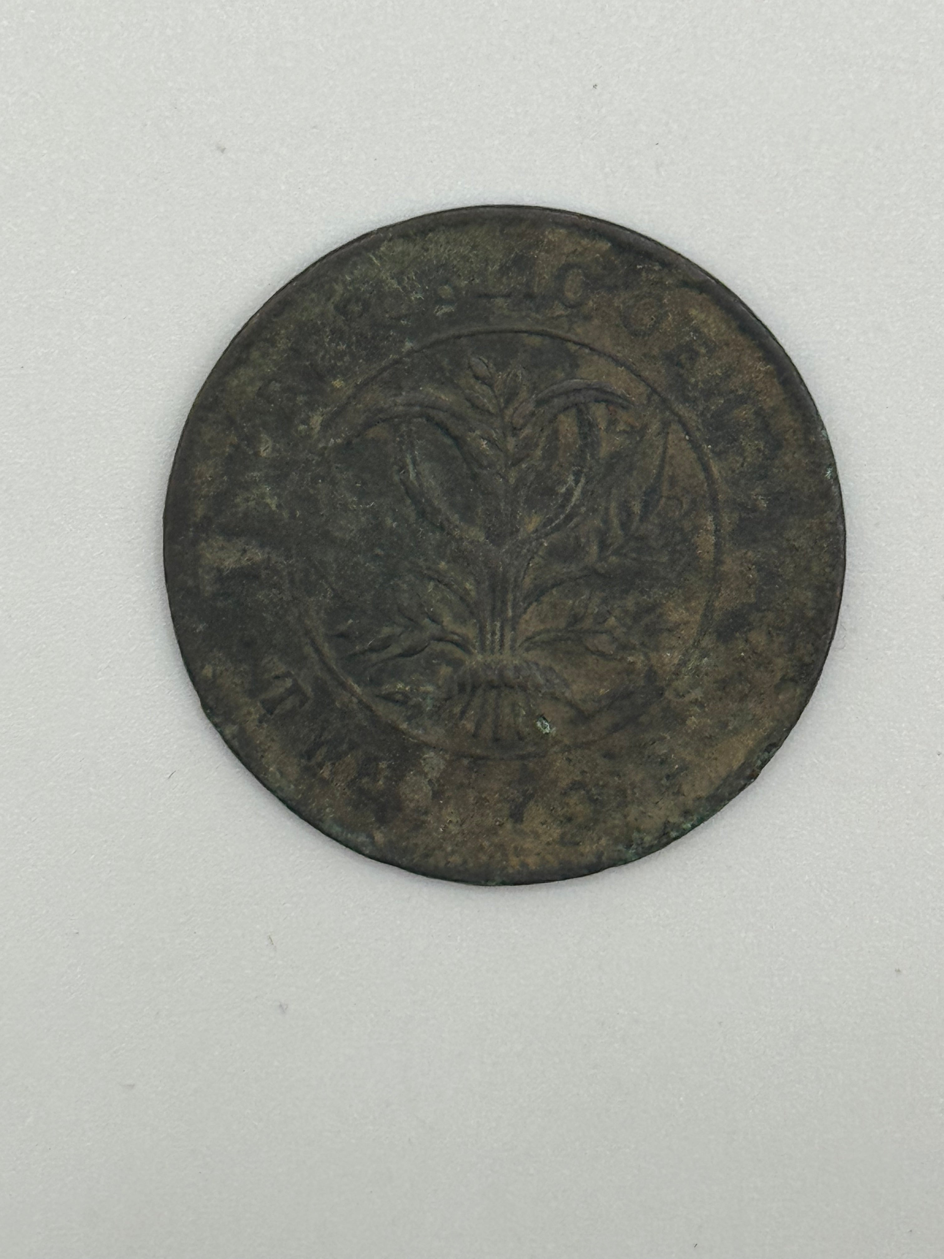 1919 - China Hunan 20 Cash Copper Coin