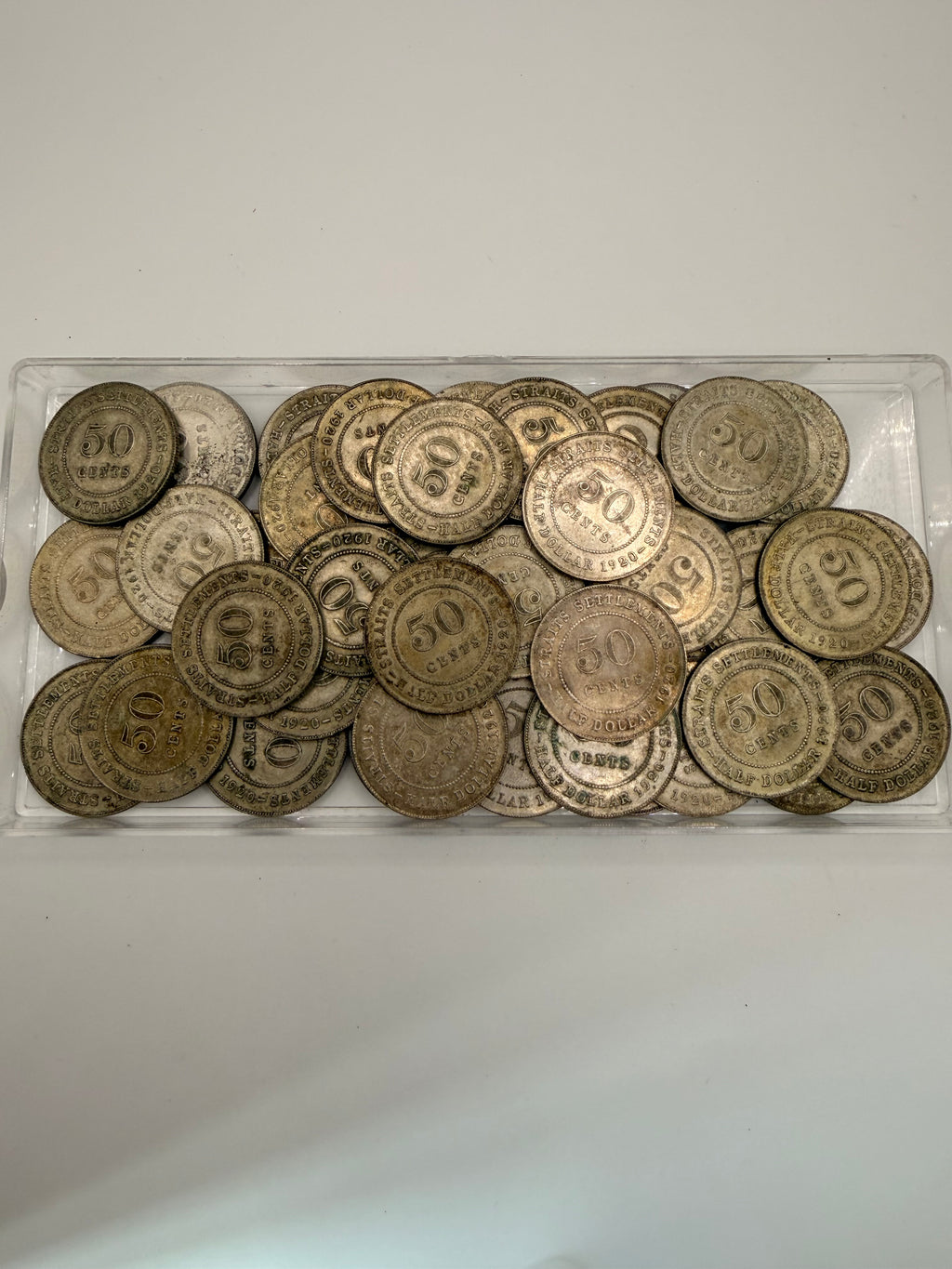 1920和1921年海峡殖民地50分硬币