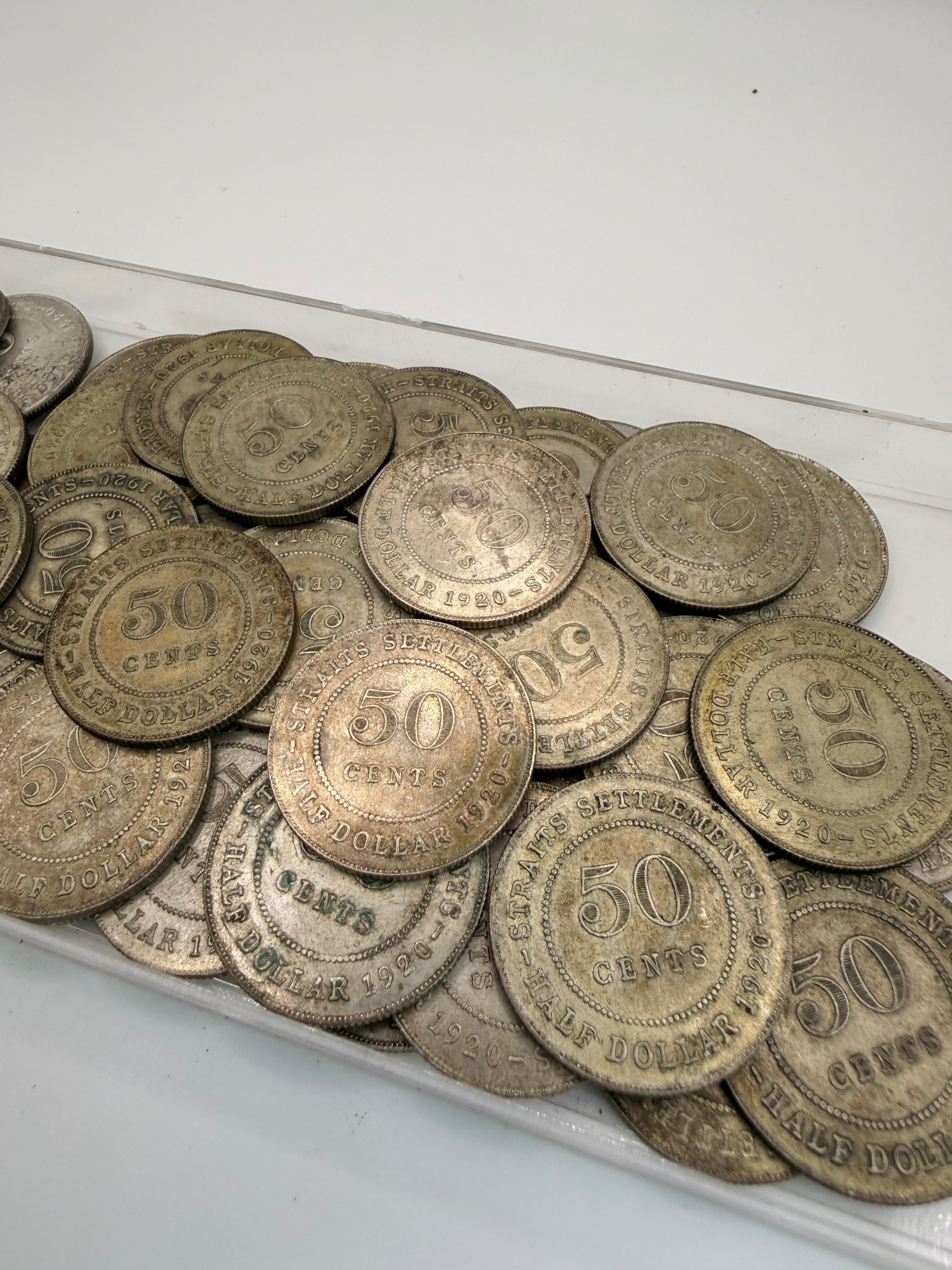 1920和1921年海峡殖民地50分硬币