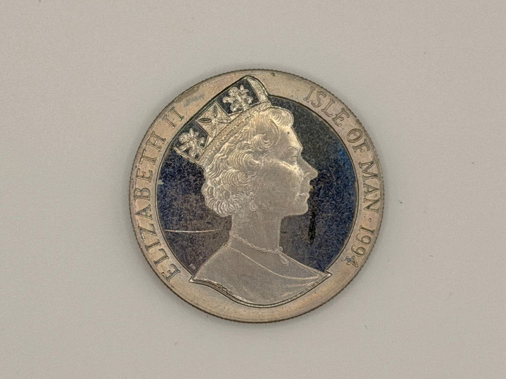 1994年 - 马恩岛 1 克朗 伊丽莎白二世狗年银币