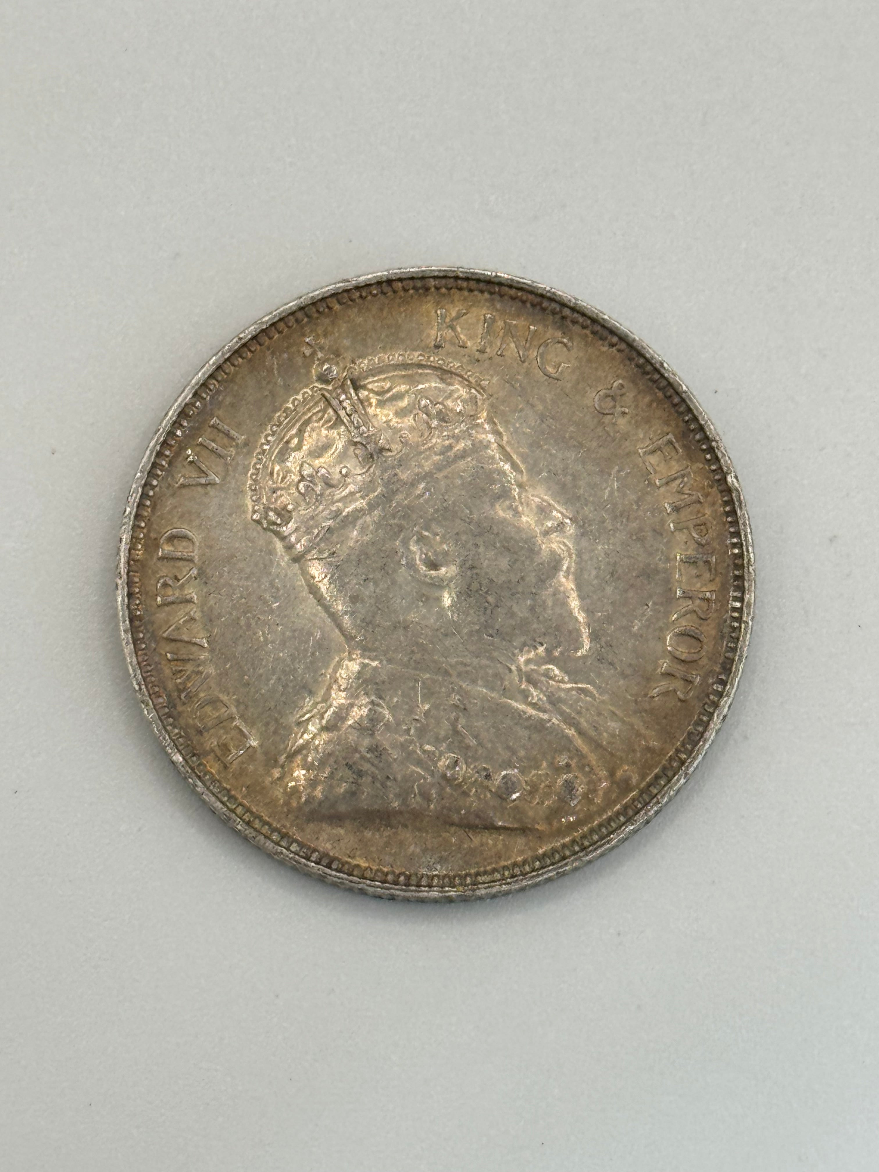 1908 - Straits Settlement 50c Coin
