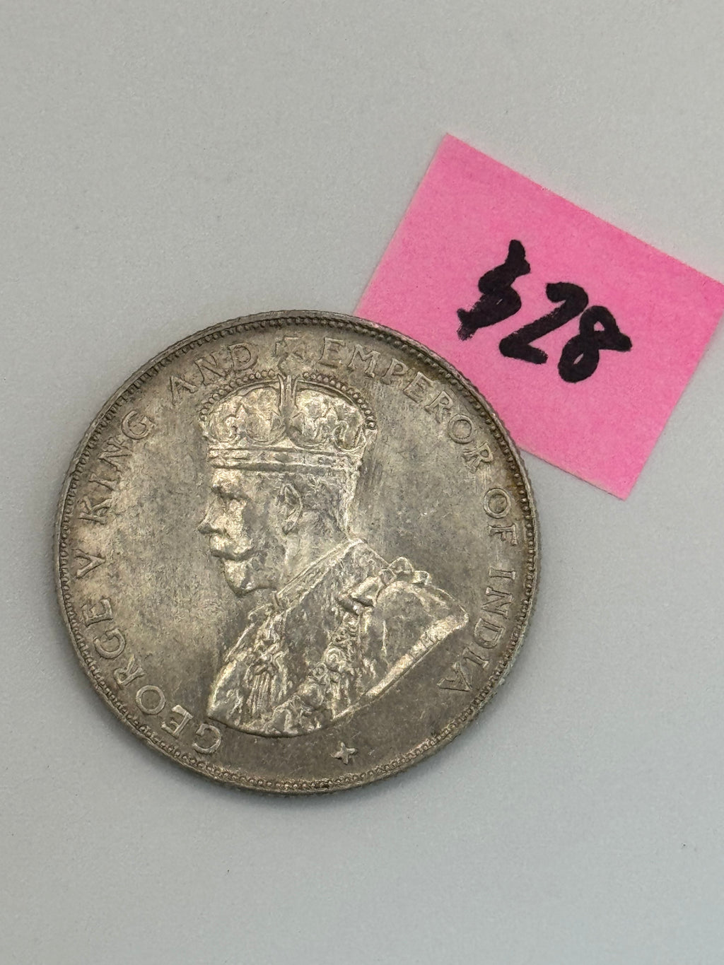 1920 - Straits Settlement 50c Coin