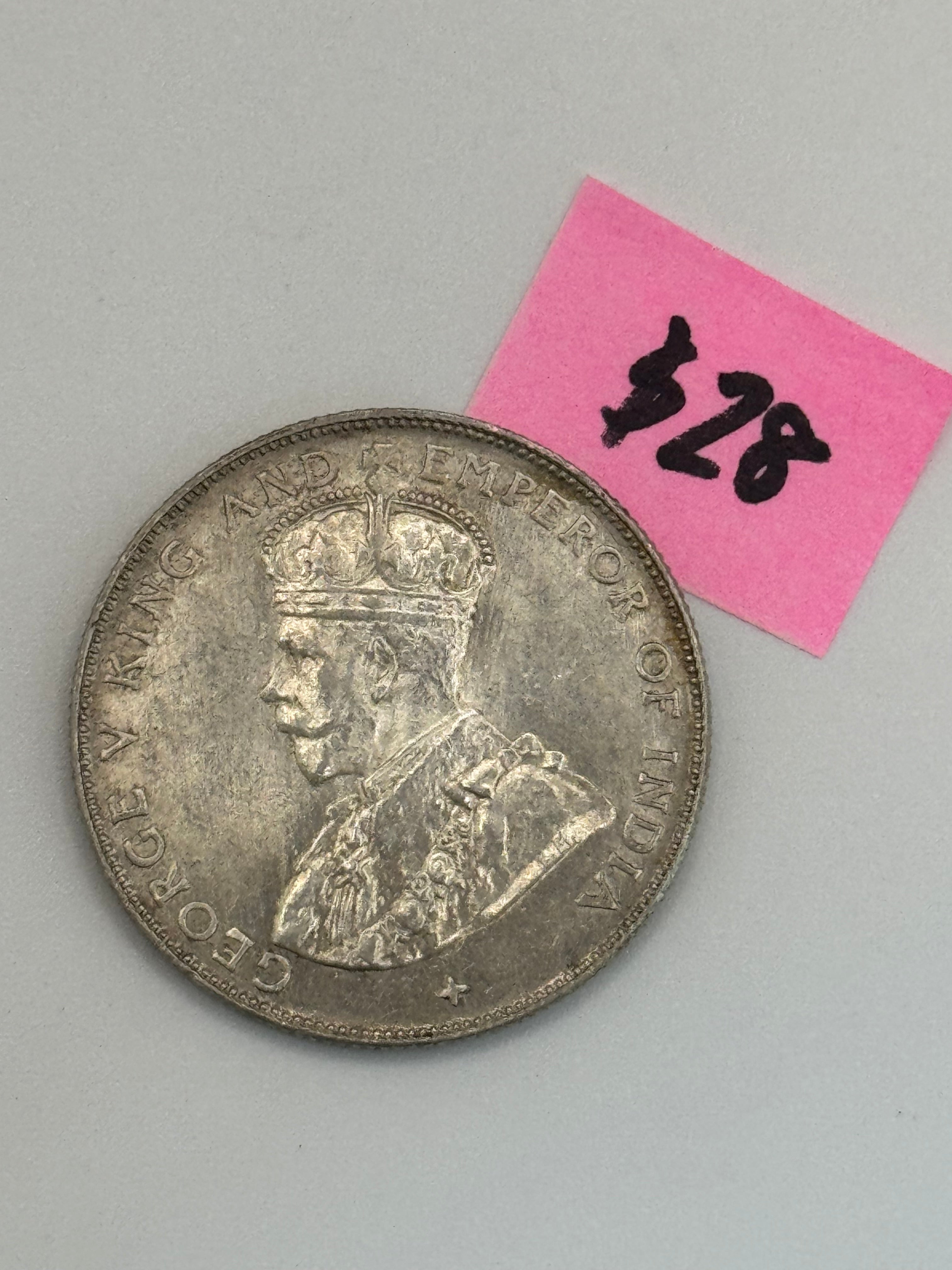 1920 - Straits Settlement 50c Coin